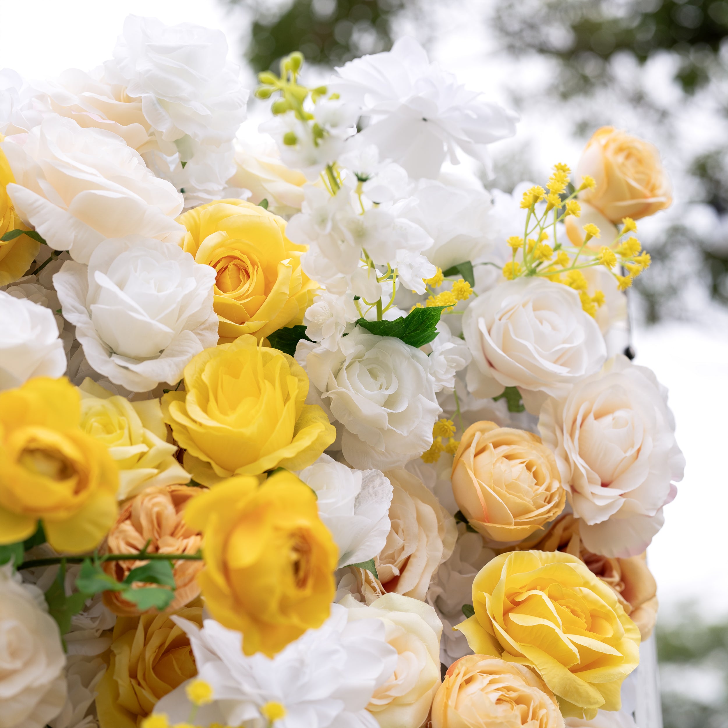 Valar Flower Roll Up Stoff, künstliches, leuchtend grünes Gras, Wand, Hochzeitskulisse, florale Partydekoration, Eventfotografie-VF-426 