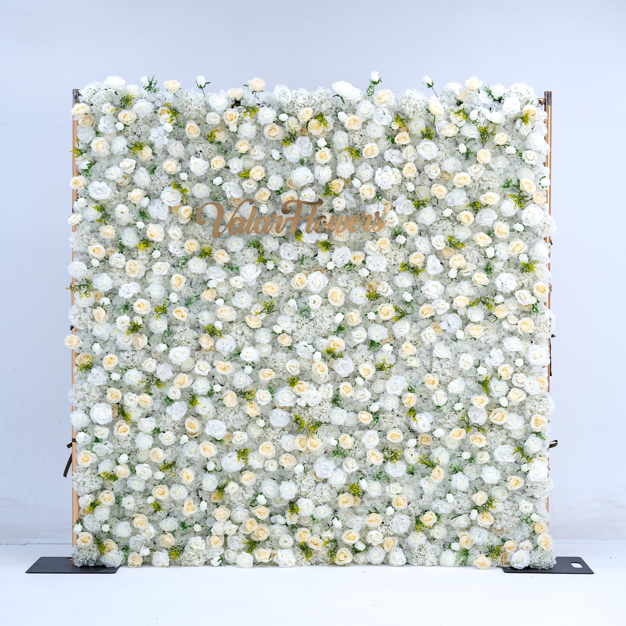 ValarFlower White Floral Extravaganza Wall: A Pure, Elegant Masterpiece for Timeless Celebrations VF-540