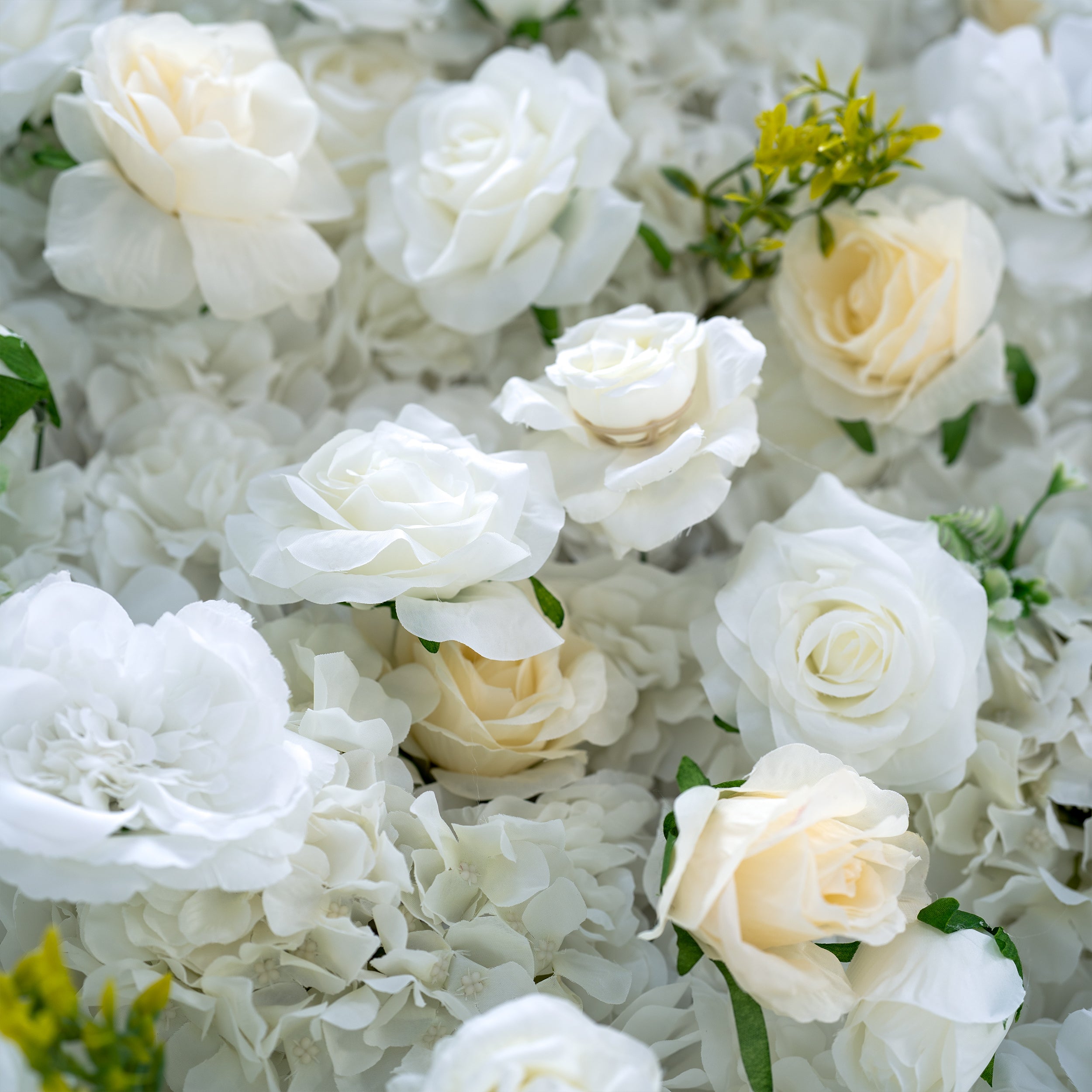 ValarFlower White Floral Extravaganza Wall: A Pure, Elegant Masterpiece for Timeless Celebrations VF-540