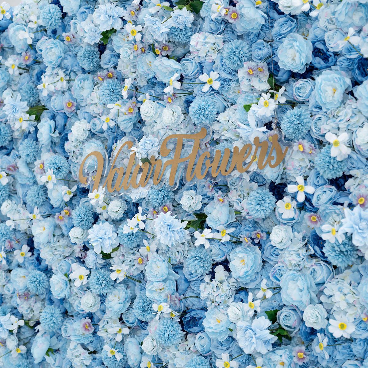 تقدم Valar Flowers: حفل Azure Blooms – مزيج ساحر من أزهار القماش باللون الأزرق السماوي والأبيض اللؤلؤي – عرض زهور مميز لمهرجانات الصيف والاحتفالات ولمسات المنزل العصرية-VF-219-4