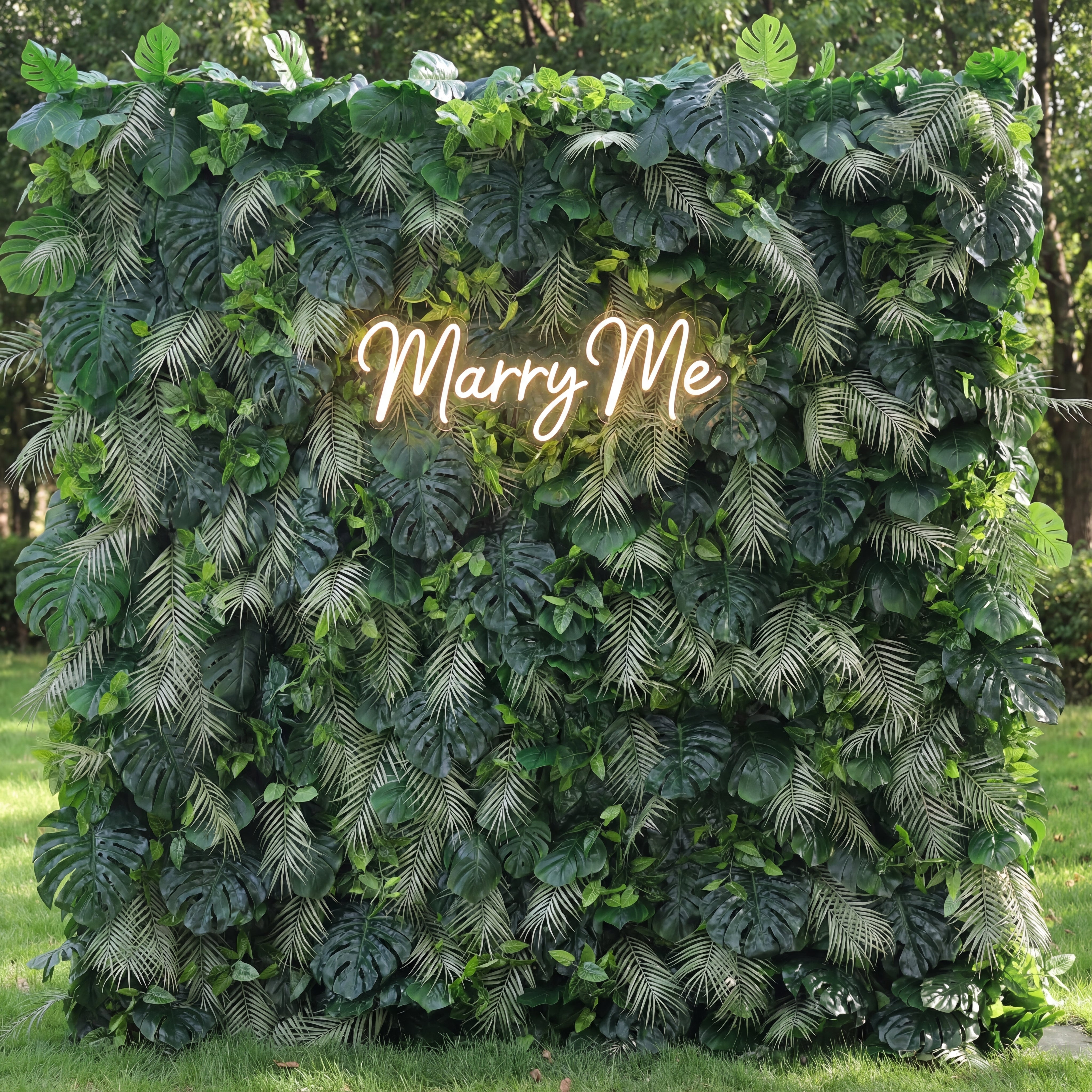 Valar Flowers Presents: Tropical Eden – An Exquisite Artificial Fabric Green Wall-VF-213