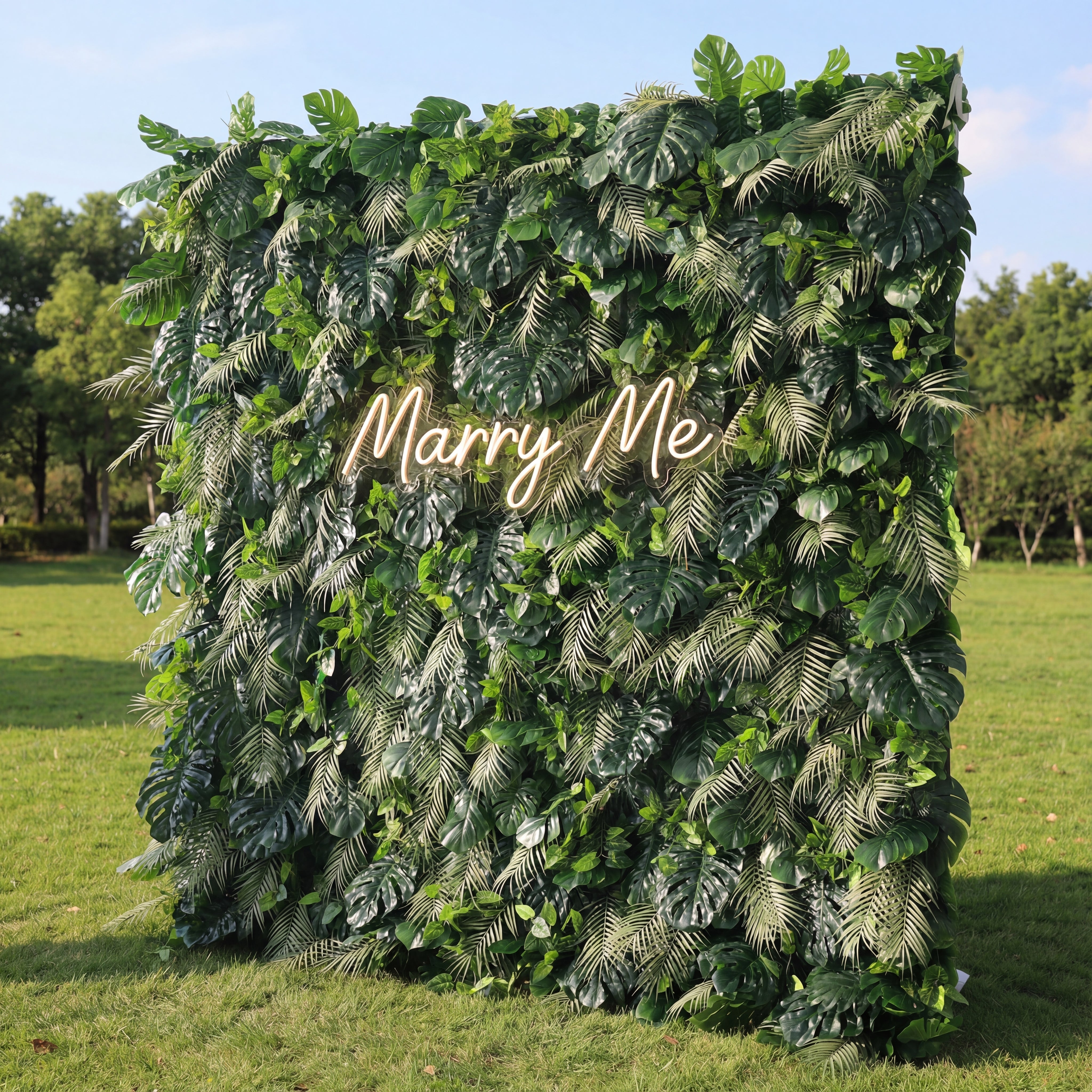 Valar Flowers Presents: Tropical Eden – An Exquisite Artificial Fabric Green Wall-VF-213