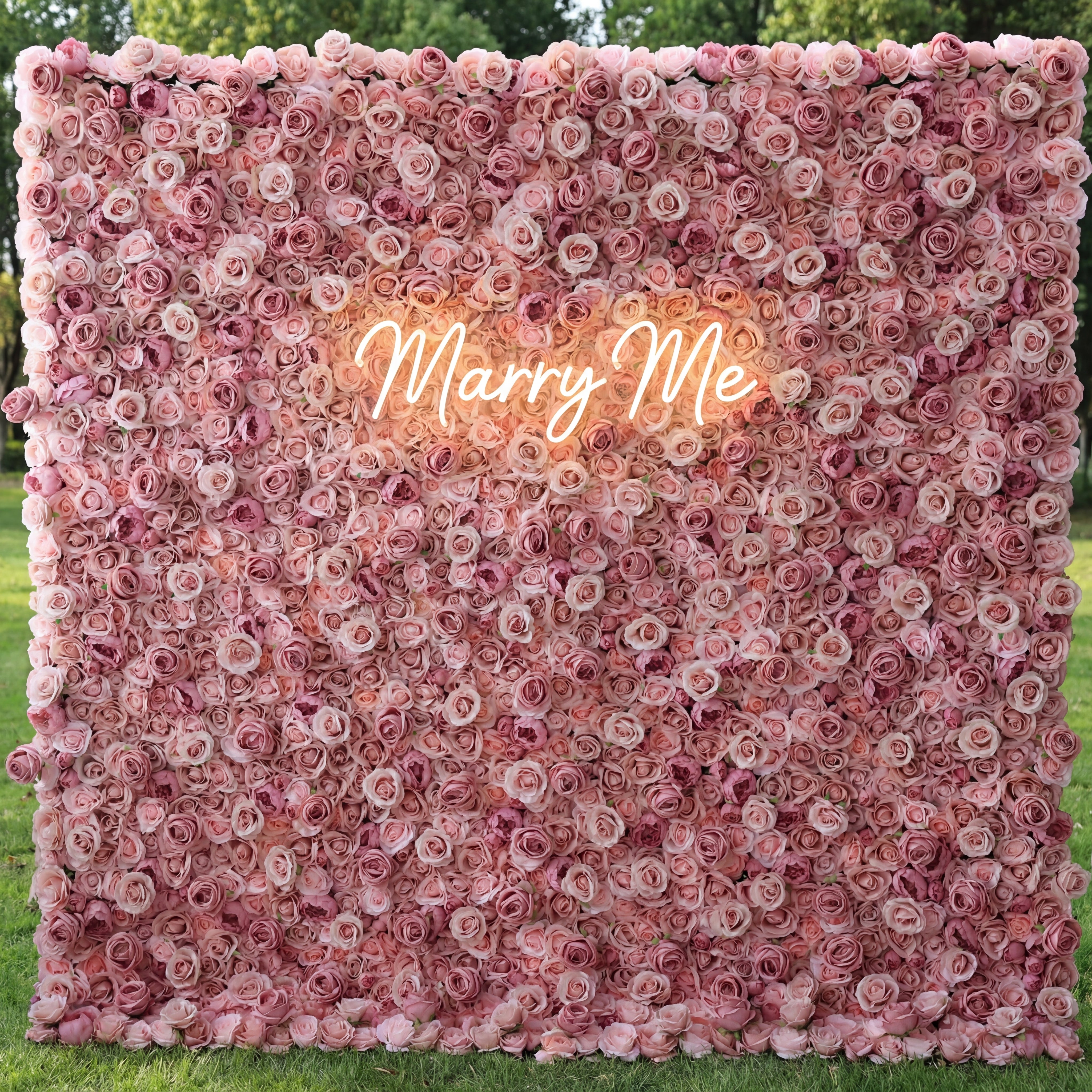 Valar Flower Presenta: Rosé Reverie – Una Mezcla Encantadora de Rosas de Tela en Rosa Apagado y Crema Delicada – Mural Floral Ideal para Fiestas Sofisticadas, Ducha Nupcial y Accesorios de Lujo para el Hogar-VF-221