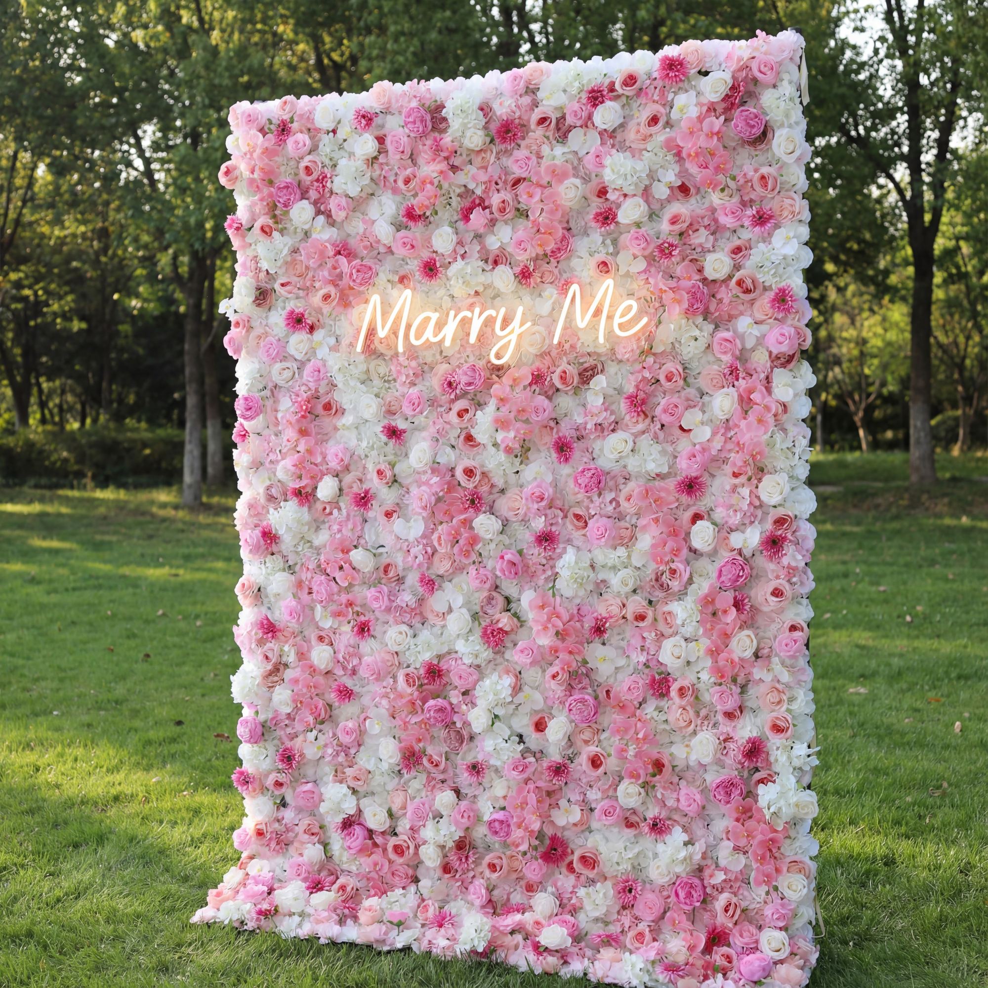 ValarFlowers Artificial Floral Wall Backdrop: Serenity Blossom: Una oda inspirada en un spa a la tranquilidad y la elegancia-VF-287