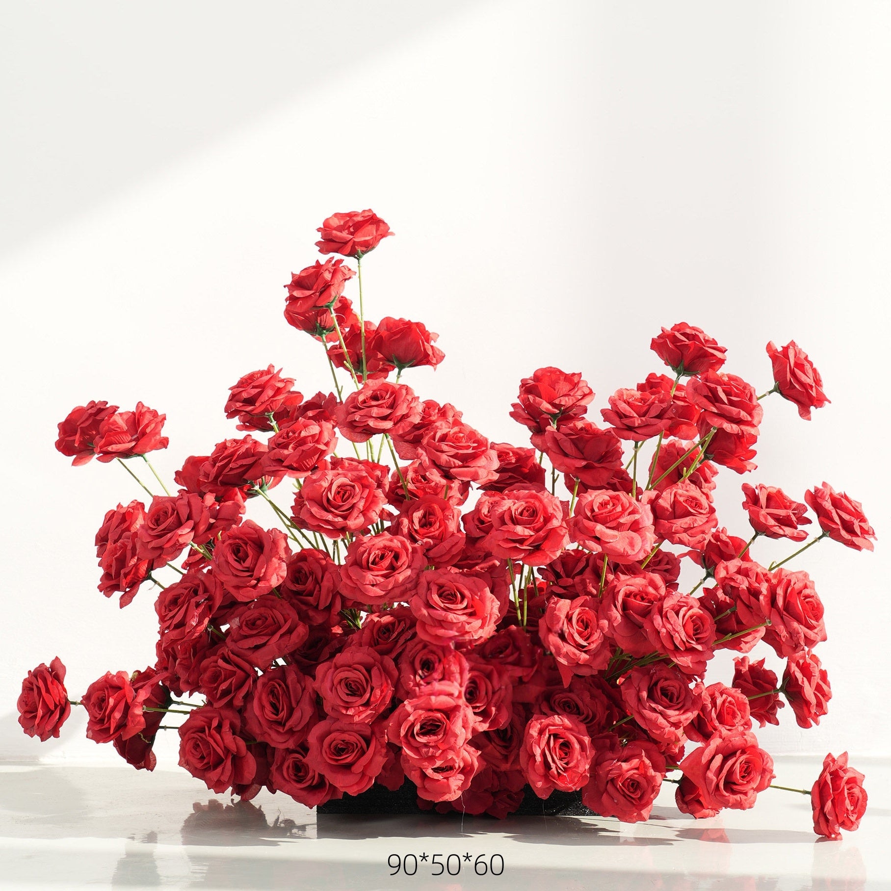 Configuración de flores artificiales inspiradas en la primavera – Conjunto de flores artificiales azules y amarillas para eventos FA-264