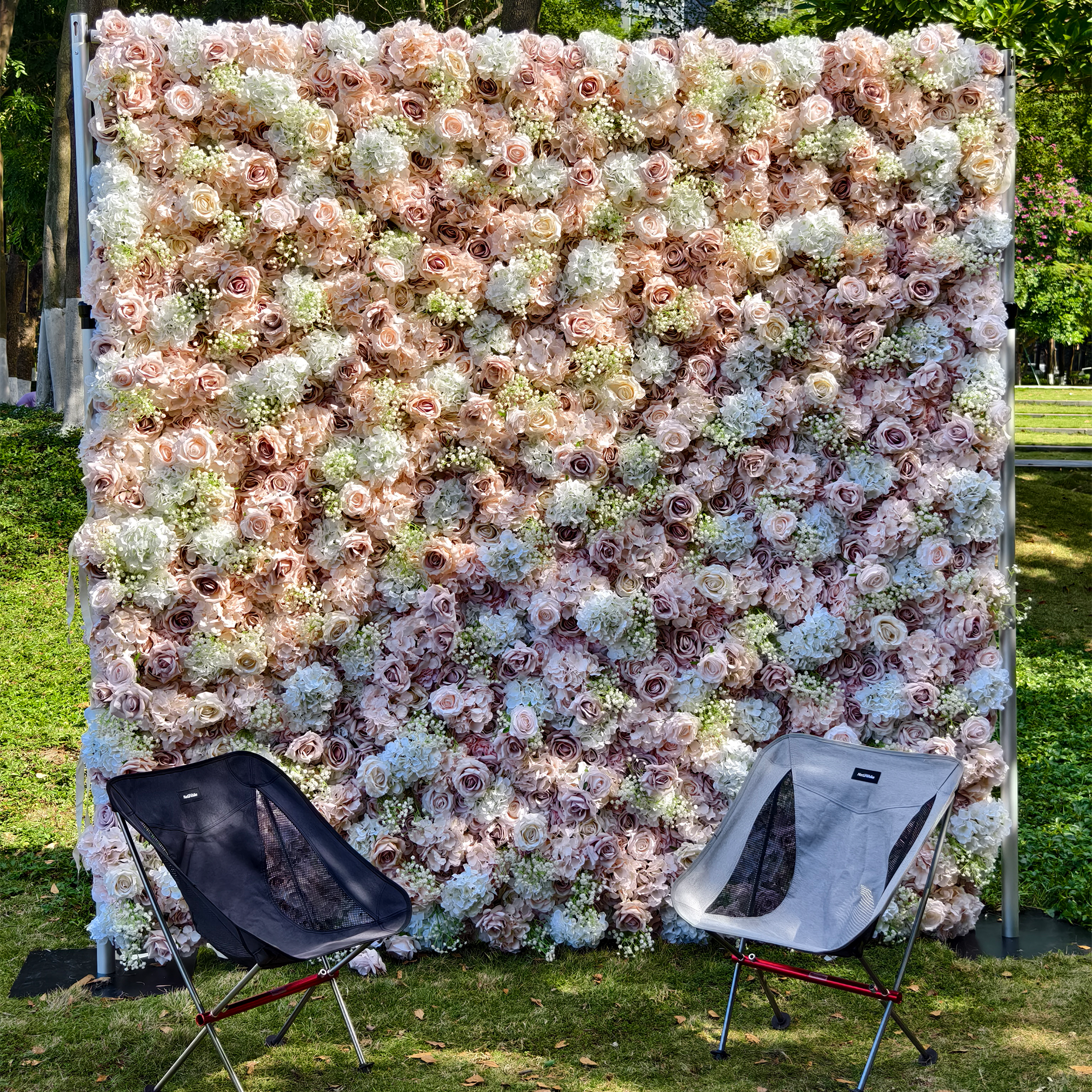 ValarFlower Support de décoration tubulaire réglable en alliage d'aluminium de 1,8 à 3 m – Parfait pour les murs de fleurs en tissu, les toiles de fond de mariage, les décorations d'événements