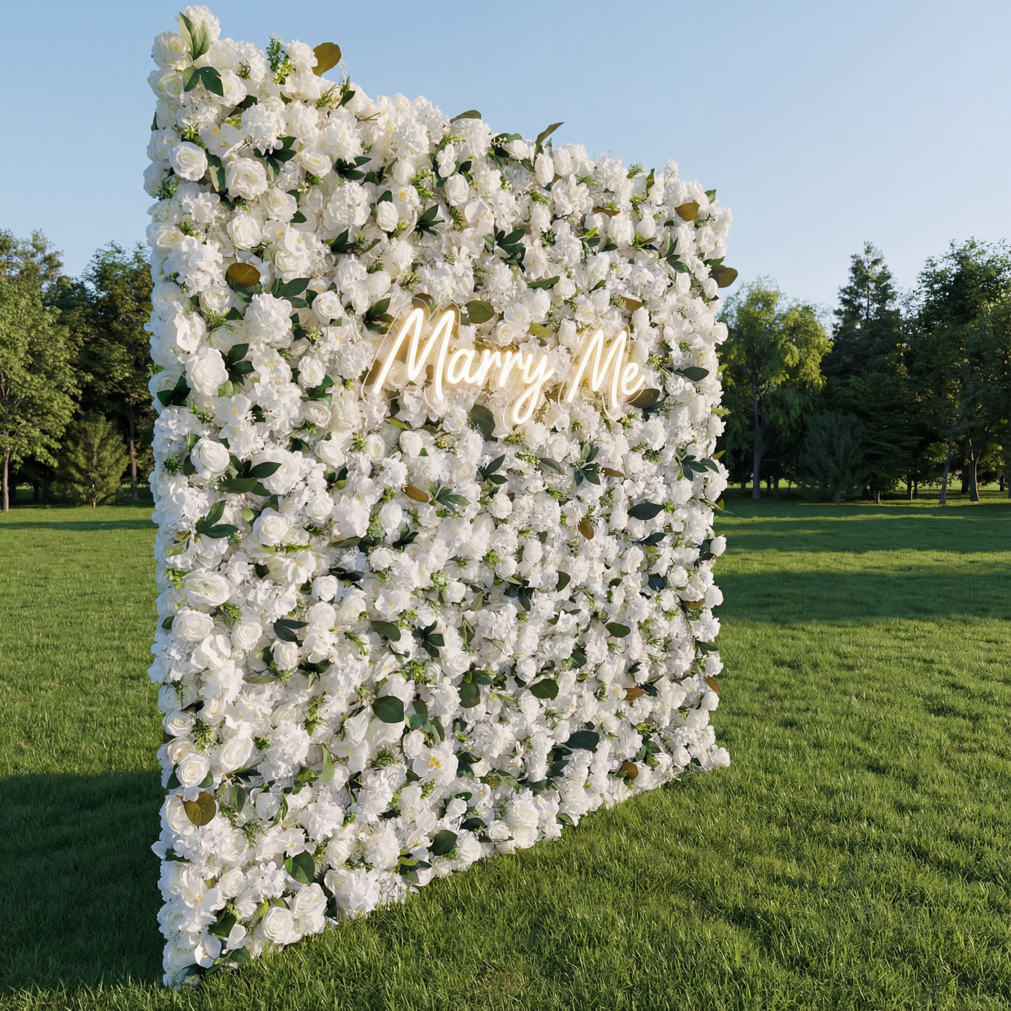 Valar Flower Roll Up Fabric Artificial Flower Wall Wedding Backdrop, Floral Party Decor, Event Photography-VF-309