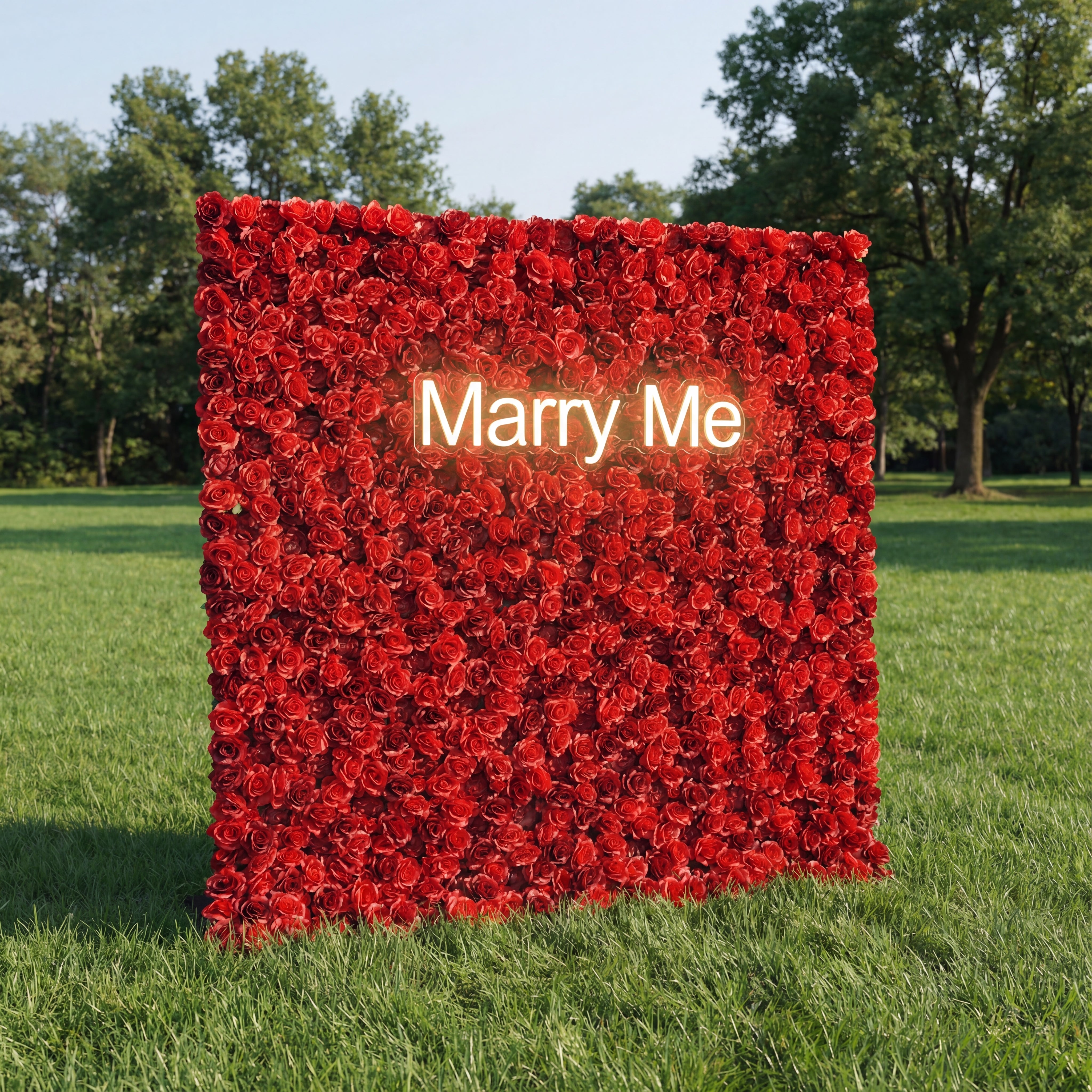 Valar Flowers Roll Up Fabric Artificial Flower Wall Wedding Backdrop, Floral Party Decor, Event Photography-VF-335