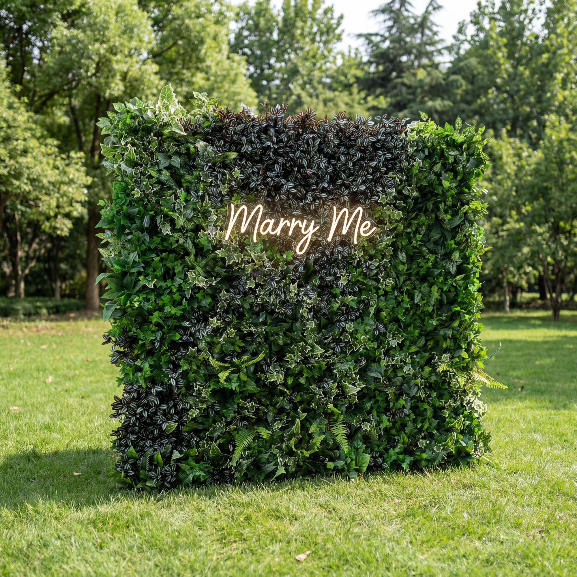 Valar Flowers Roll Up Fabric Artificial Green Leaves Flower Wall Wedding Backdrop, Floral Party Decor, Event Photography-VF-351