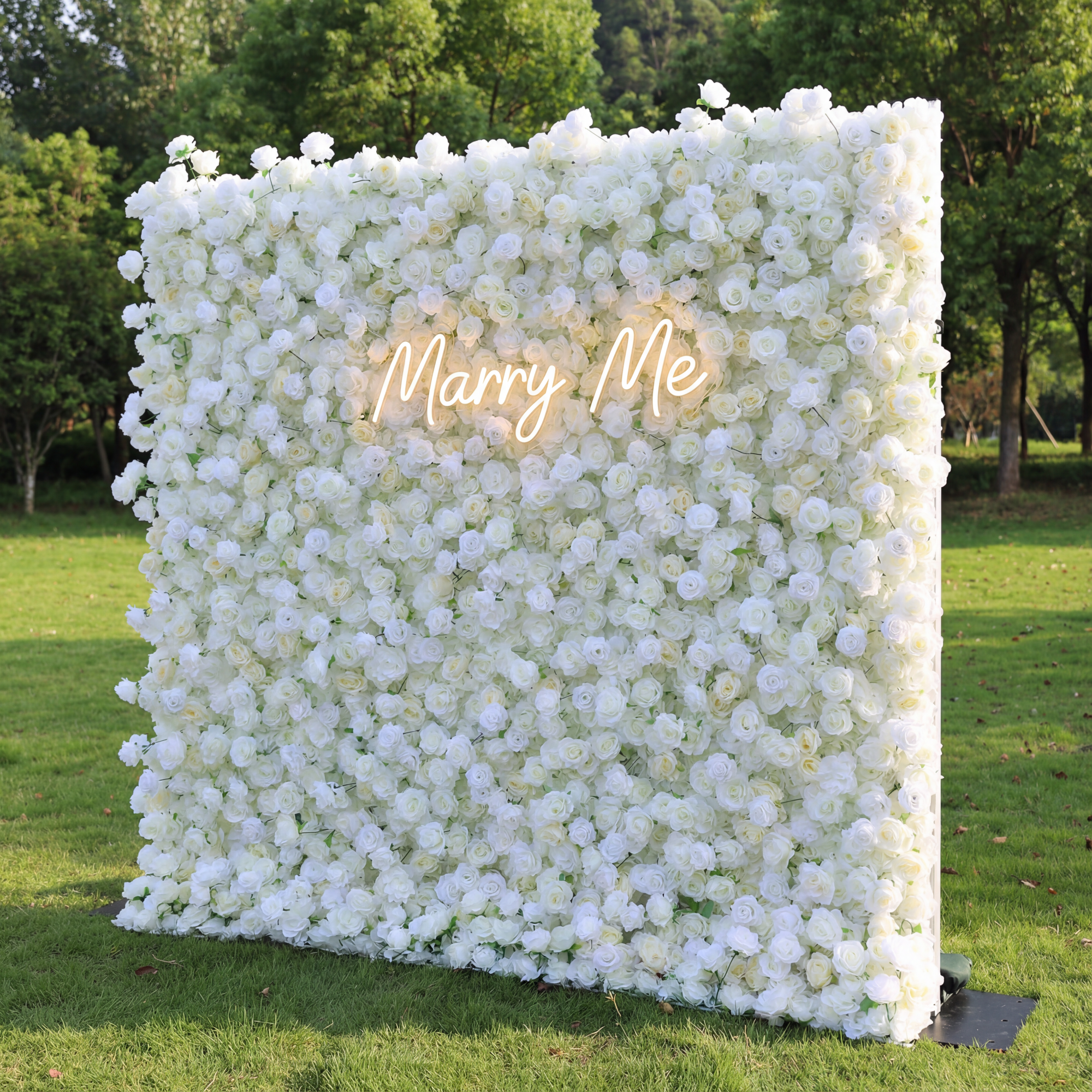 Valar Flowers Roll Up Fabric Artificial Flower Wall Wedding Backdrop, Decoración Floral para Fiestas, Fotografía de Eventos-VF-369