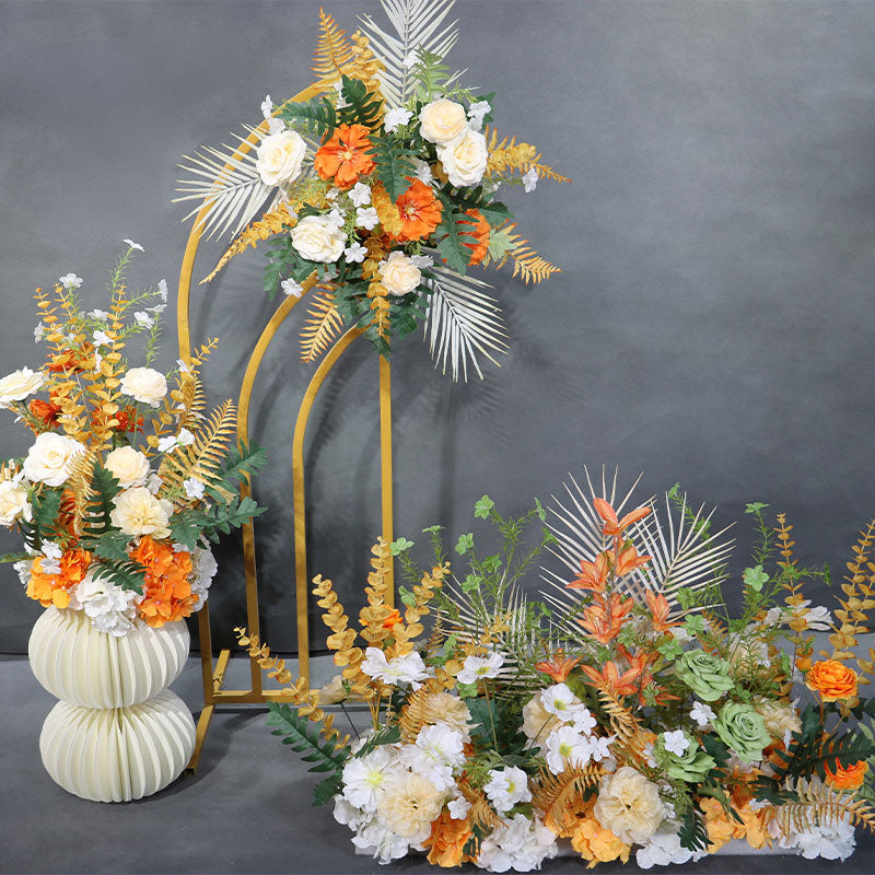 Elegant Champagne Faux Floral Arrangement | Perfect for Weddings, Events and Home Decor FA-206