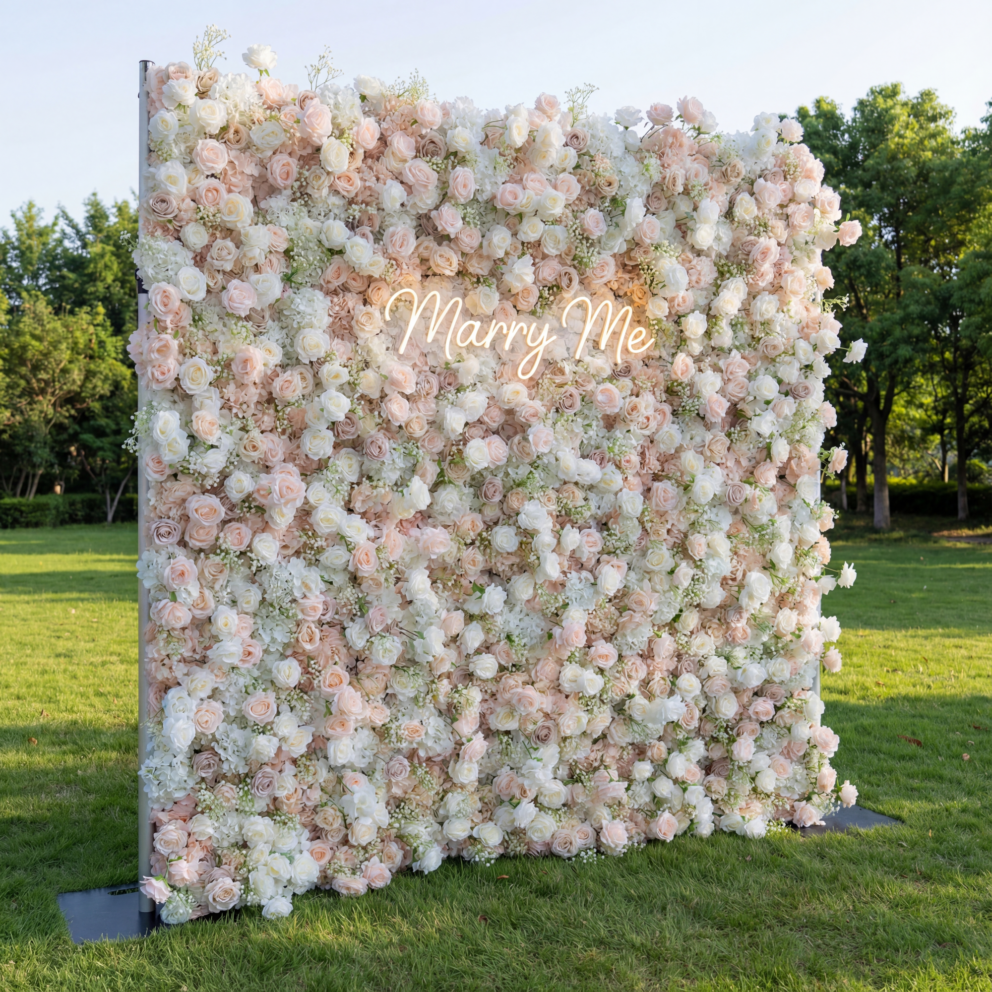 Valar Flower 5D Roll Up Fabric Artificial Flower Wall Wedding Backdrop, Floral Party Decor, Event Photography-VF-374-2