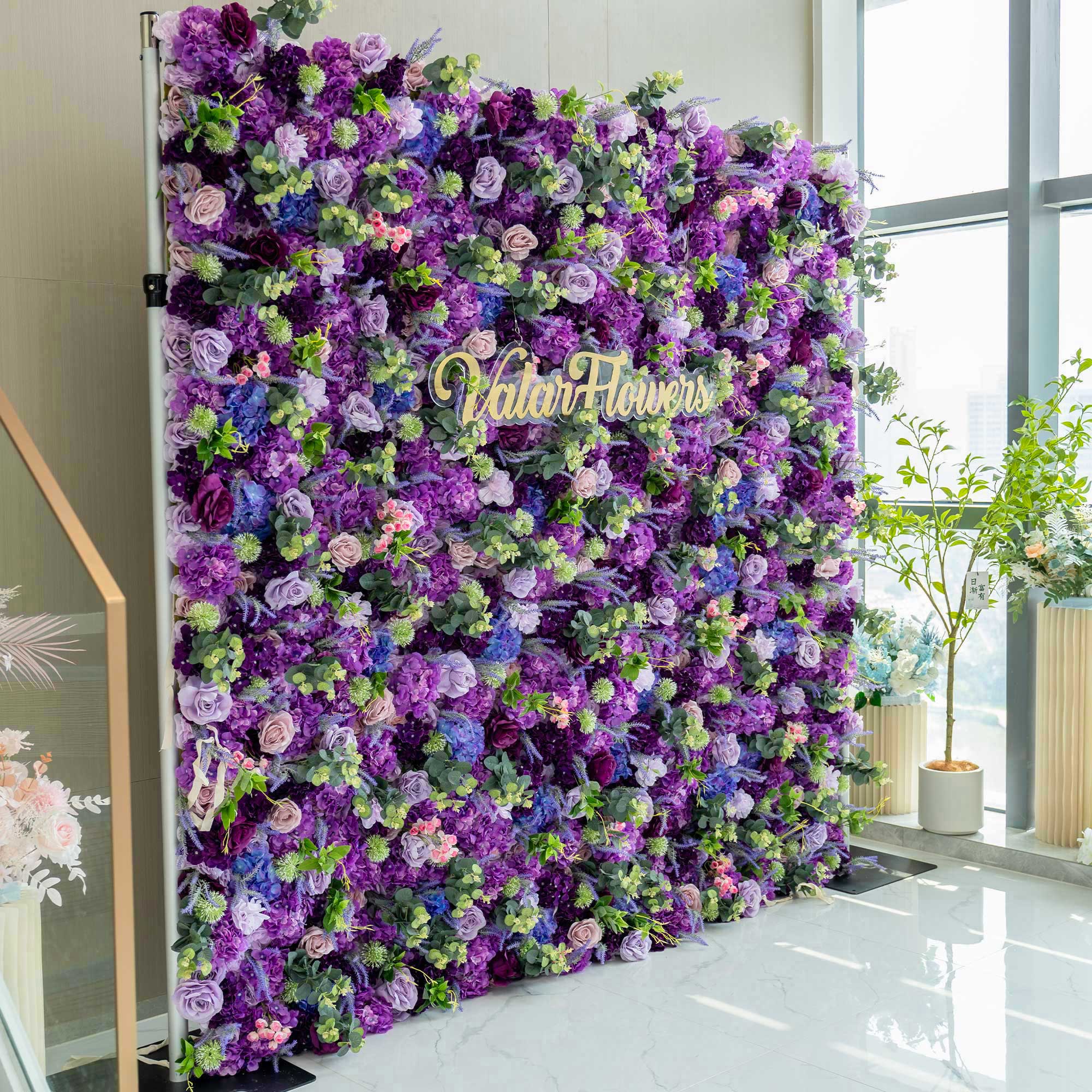 DIY Handmade 5D roll-up artificial flower wall for weddings & party decoration 192-1