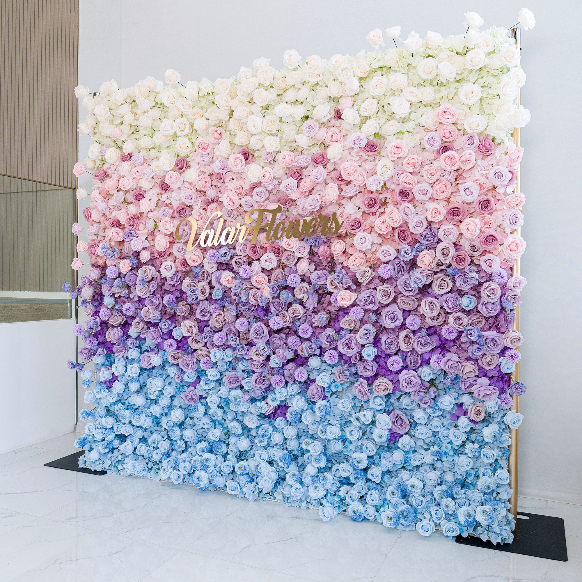 ValarFlower 5D Ombre Rainbow Artificial Flower Backdrop VF-828-2