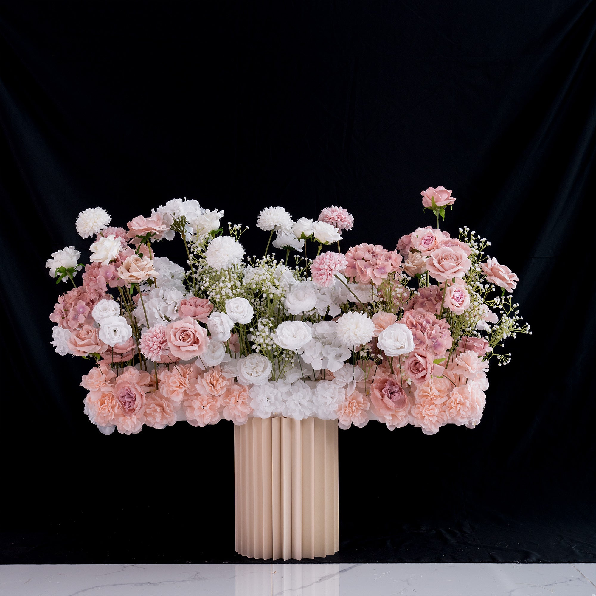 Luxury Wedding Flower Arrangement Set – Artificial Floral Backdrop, Welcome Sign Flowers & Table Decorations for Elegant Wedding Decor VF-418-3