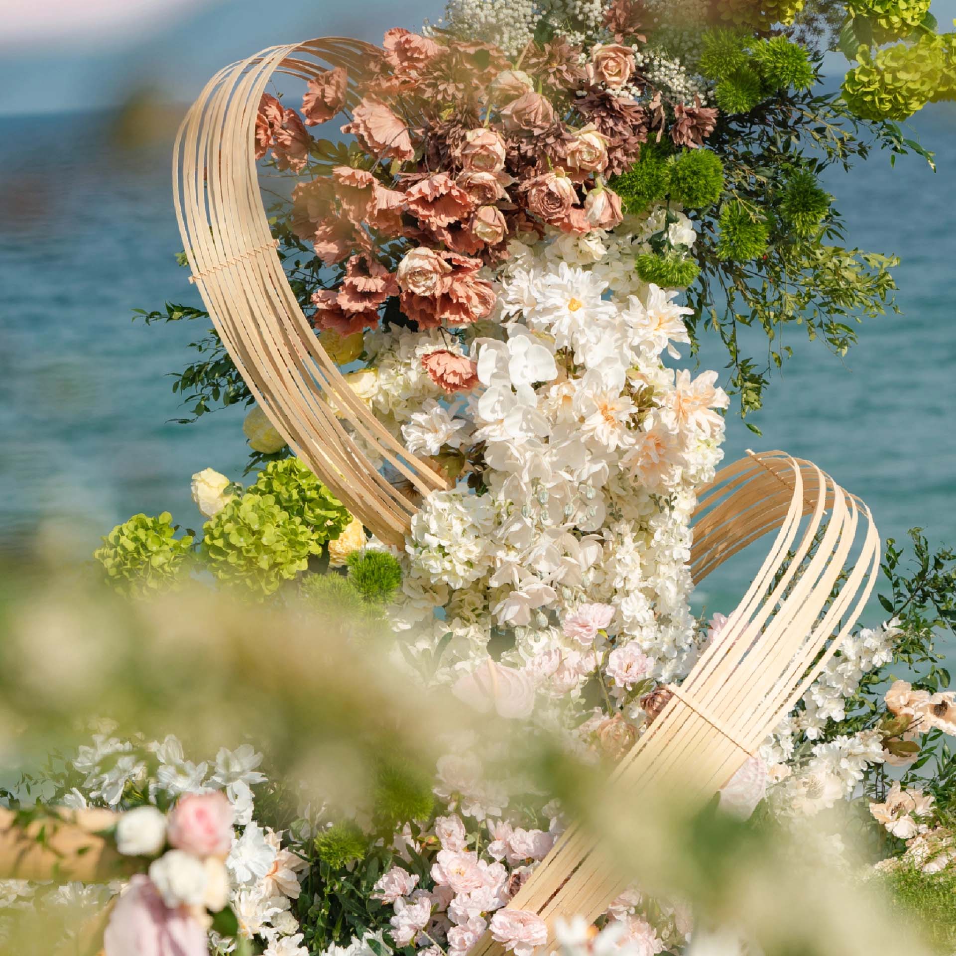 6x7 ft Stunning Floral Arch Decoration - A Breathtaking Backdrop for Your Dream Wedding | Floral Display for Lush Events and Ceremonies