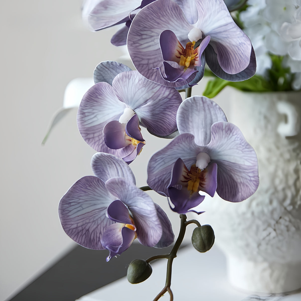 ValarFlower Modern Artificial Bridal Bouquet, Orchid and Calla Lily Wedding Bouquet for Ceremony Decor VB-262