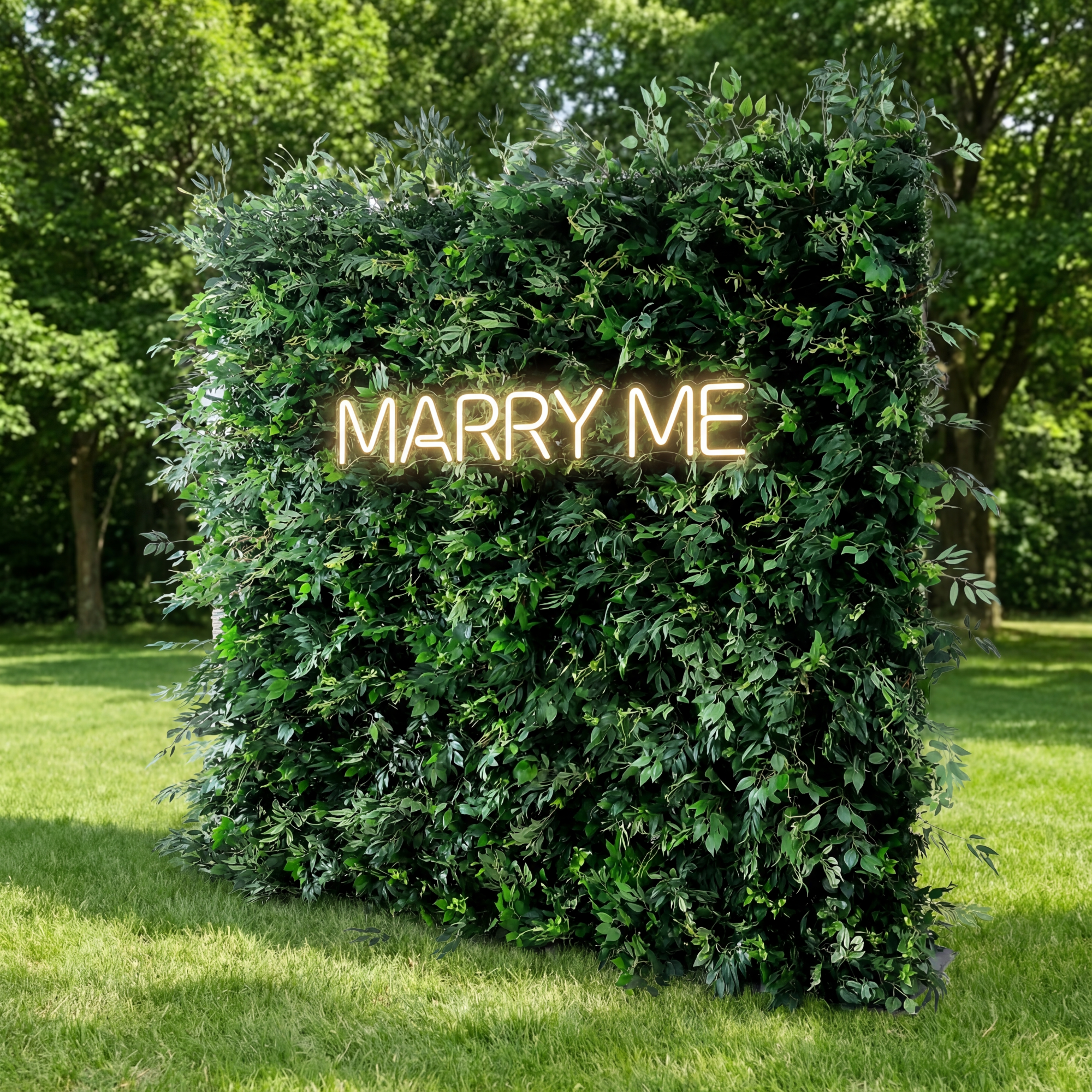 ValarFlower Lush Green Foliage Extravaganza Plant Wall: A Verdant Sanctuary for Nature-Inspired Events -VF-505