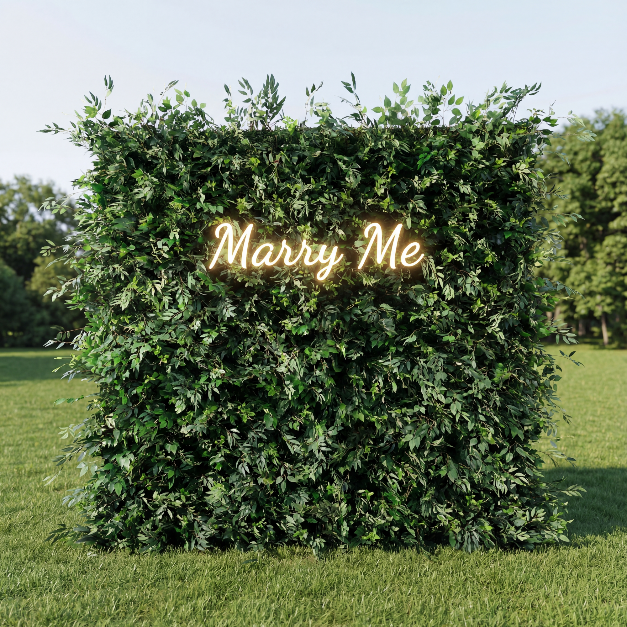 ValarFlower Lush Green Foliage Extravaganza Plant Wall: A Verdant Sanctuary for Nature-Inspired Events -VF-505