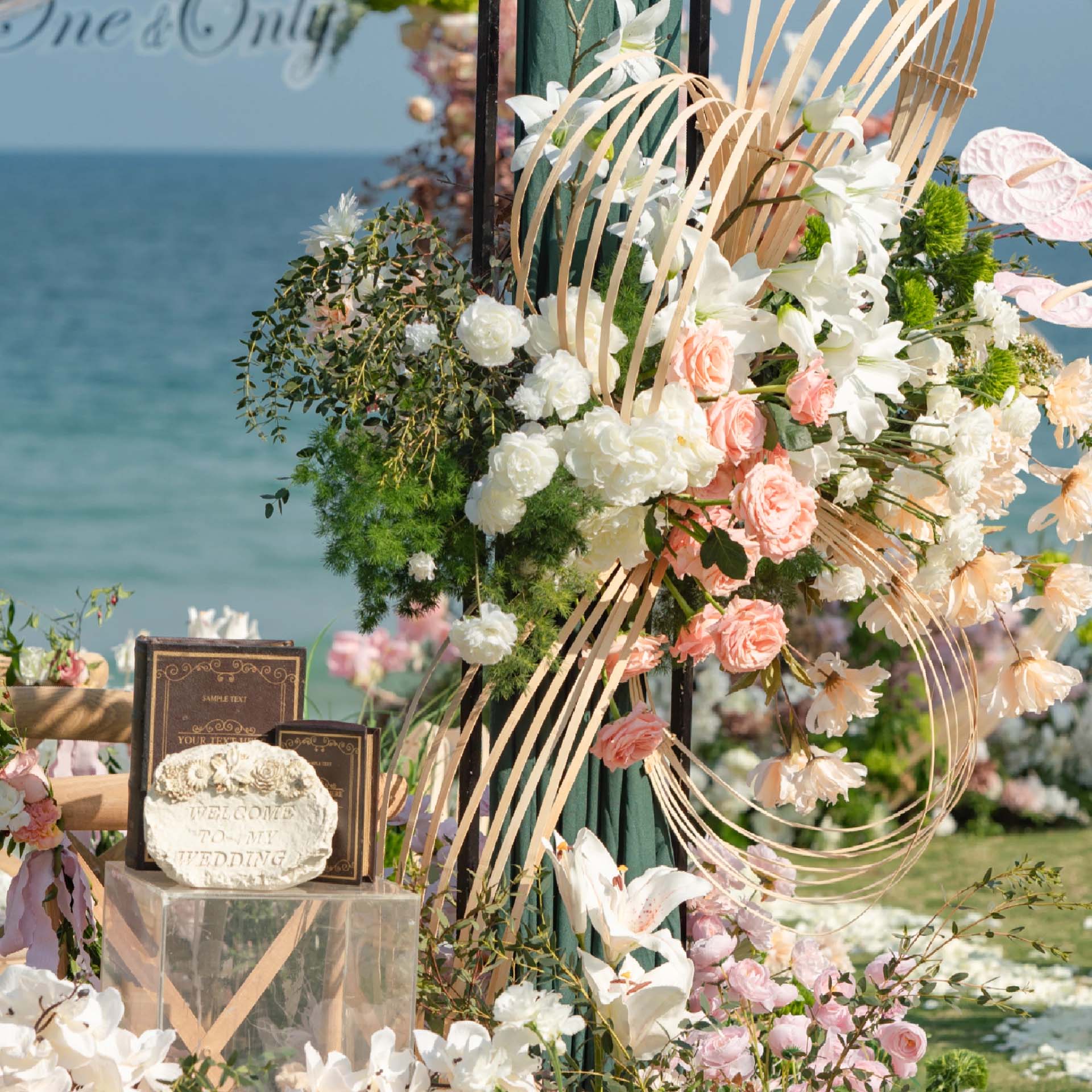 6x7 ft Stunning Floral Arch Decoration - A Breathtaking Backdrop for Your Dream Wedding | Floral Display for Lush Events and Ceremonies