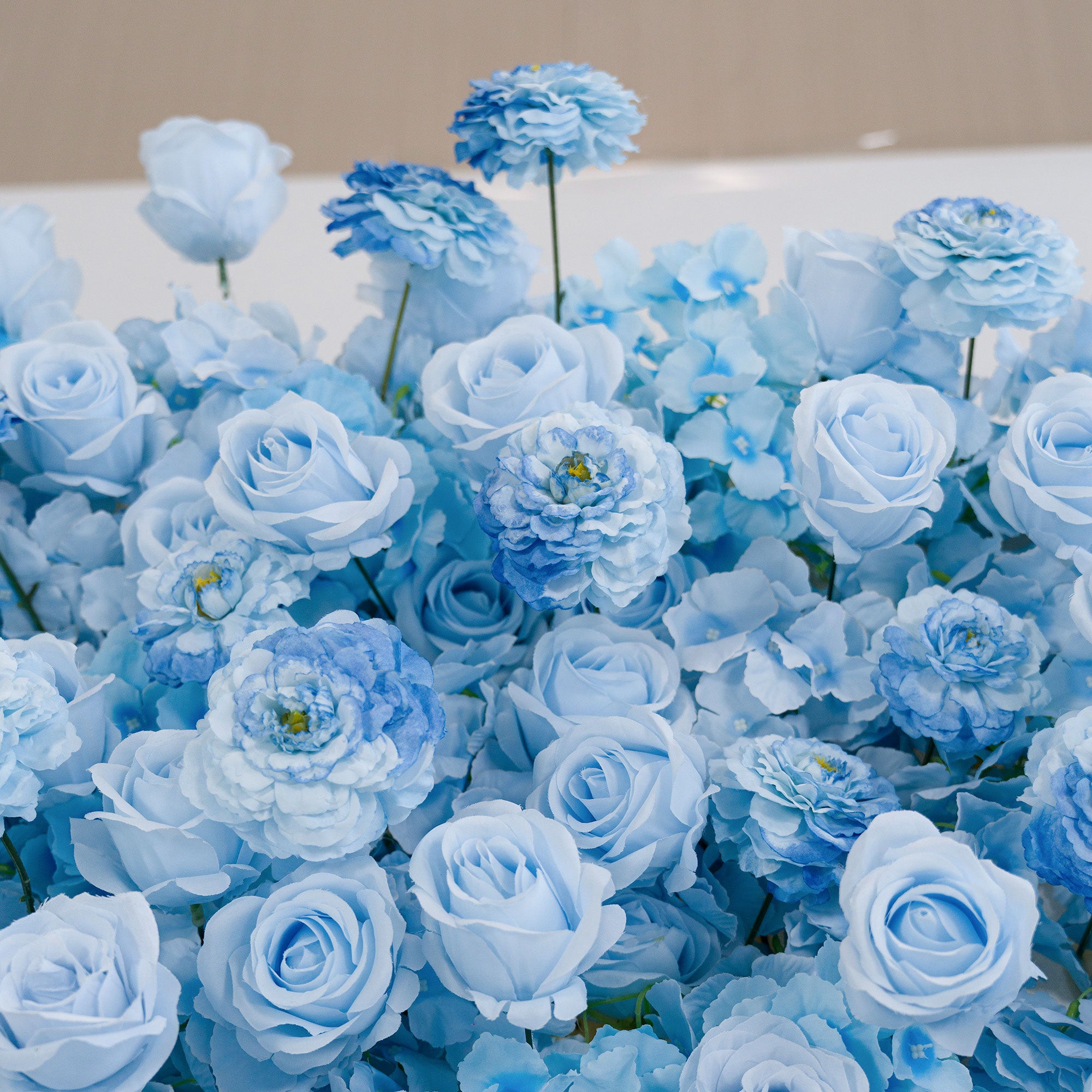 ValarFlower 5D Gradient Ombre Blue - Purple - Pink Artificial Flower Backdrop VF-828-1