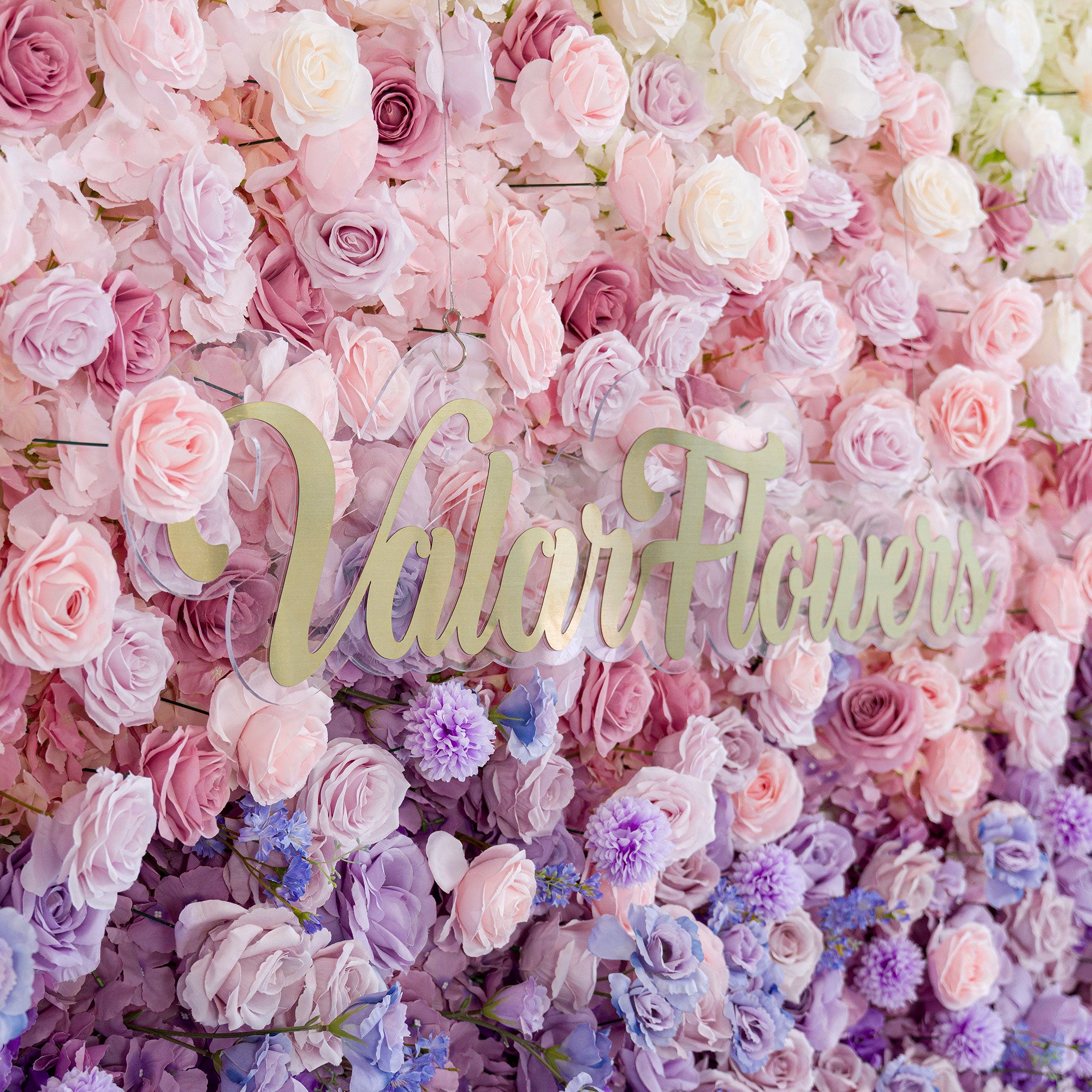ValarFlower 5D Ombre Rainbow Artificial Flower Backdrop VF-828-2