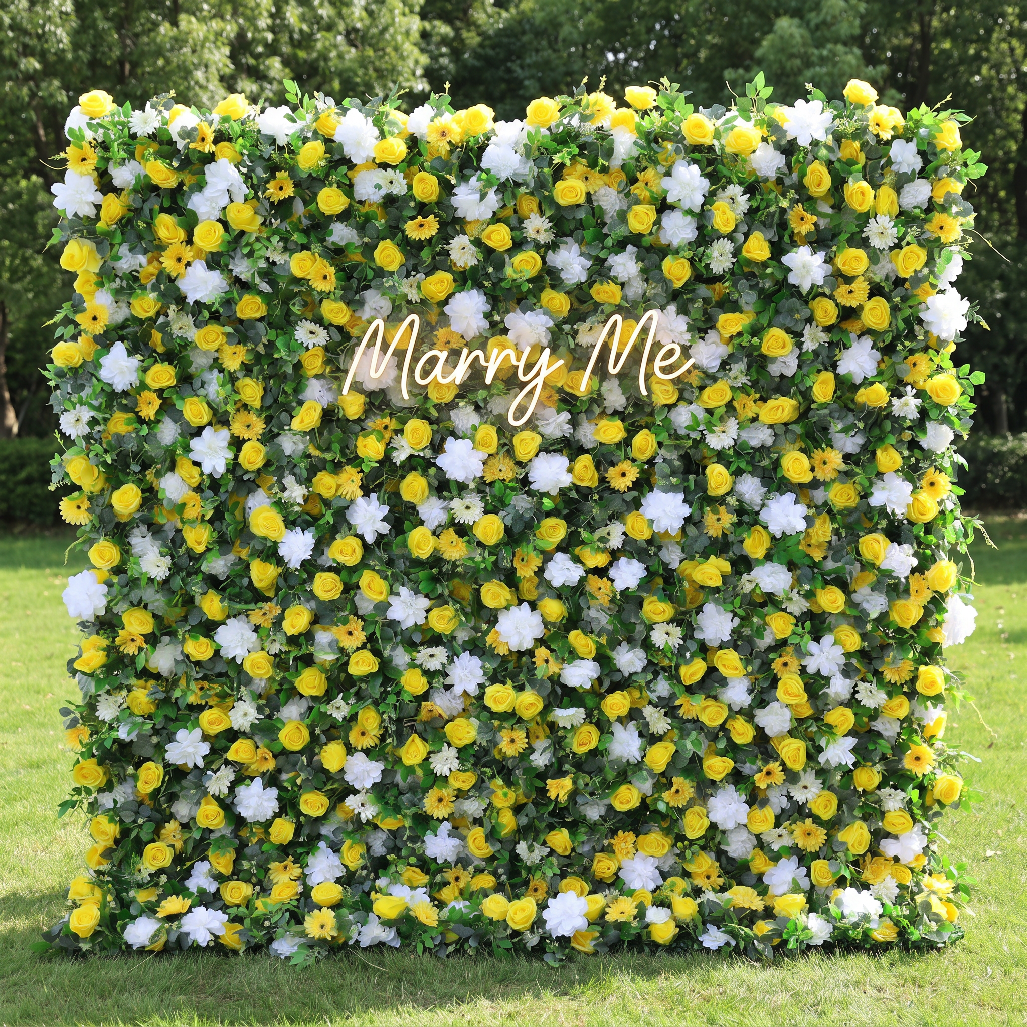Valar Flower Roll Up Stoff, künstliches, leuchtend grünes Gras, Wand, Hochzeitskulisse, florale Partydekoration, Eventfotografie-VF-426 