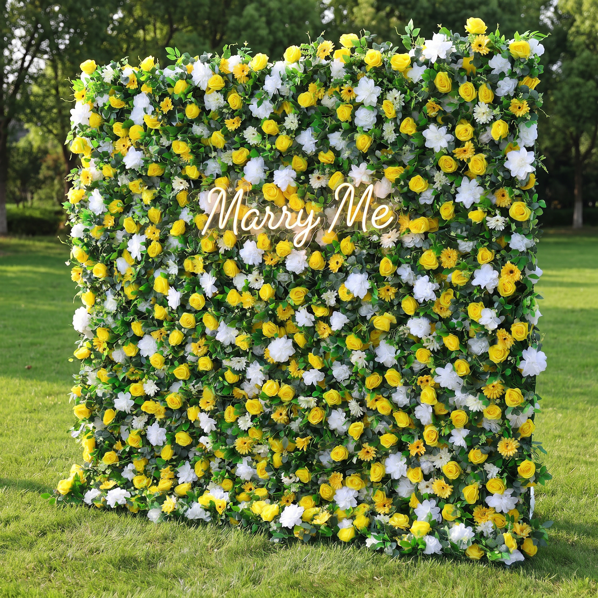 Valar Flower Roll Up Stoff, künstliches, leuchtend grünes Gras, Wand, Hochzeitskulisse, florale Partydekoration, Eventfotografie-VF-426 