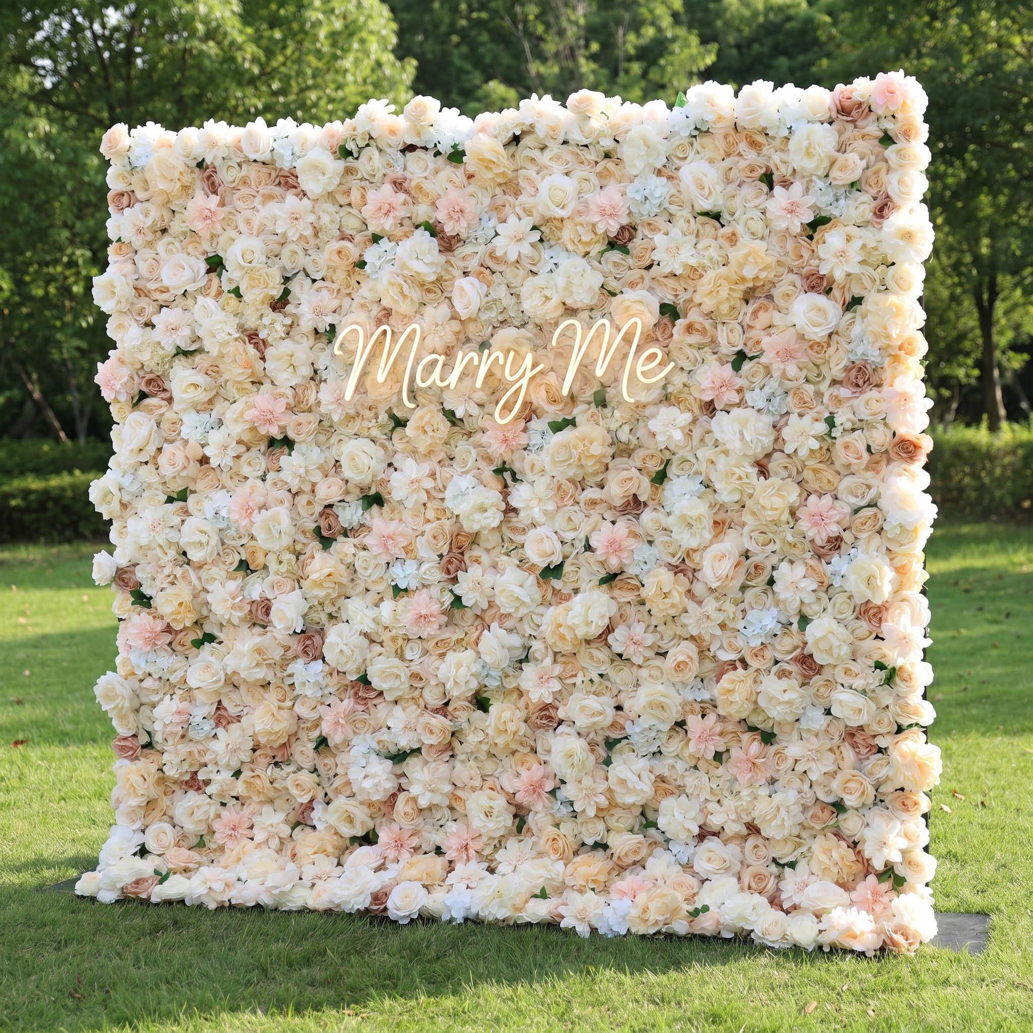 Valar Flower Roll Up Stoff, künstliches, leuchtend grünes Gras, Wand, Hochzeitskulisse, florale Partydekoration, Eventfotografie-VF-426 