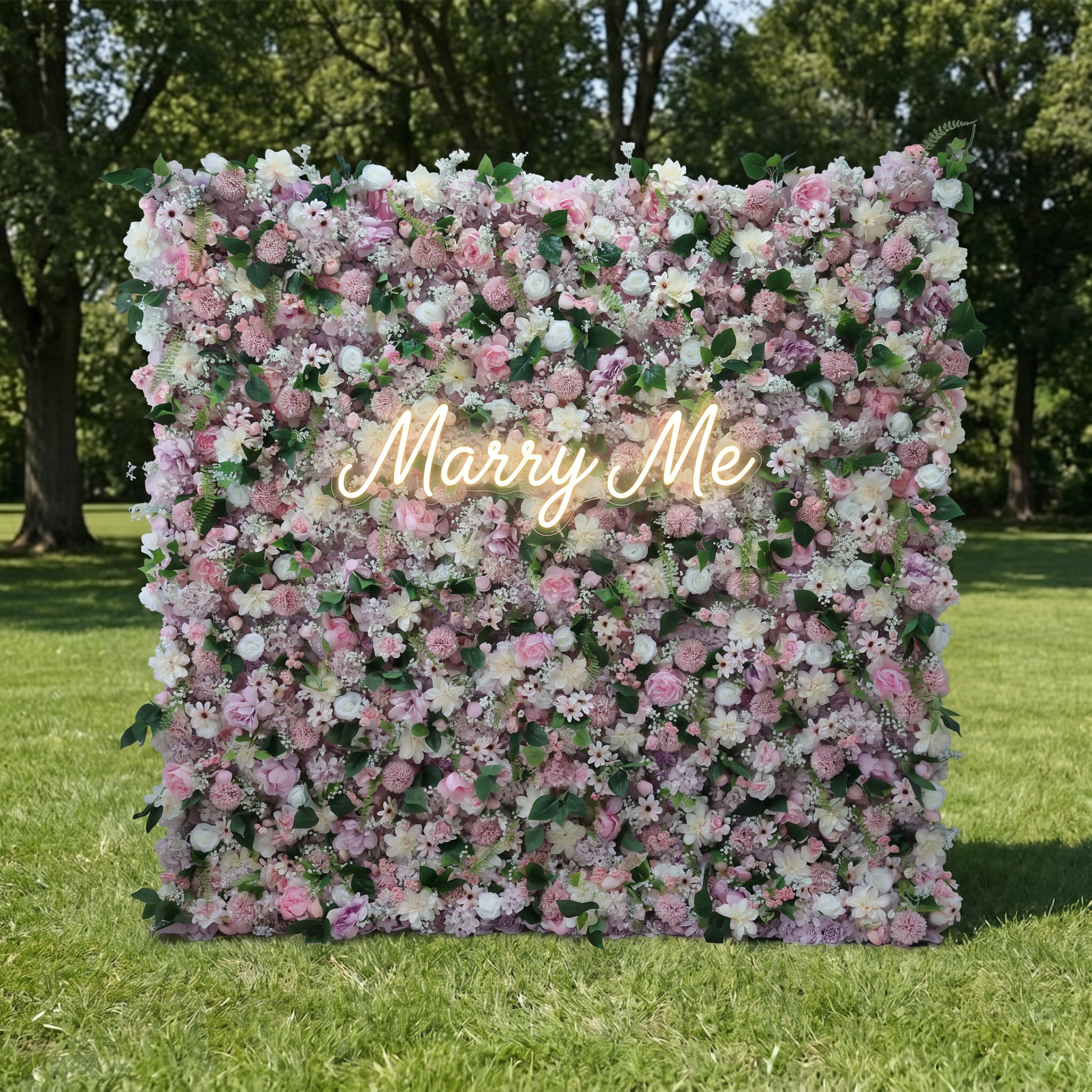 Valar Flower Roll Up Stoff Künstliche lila Blumenwand Hochzeitskulisse, florale Partydekoration, Eventfotografie-VF-192 