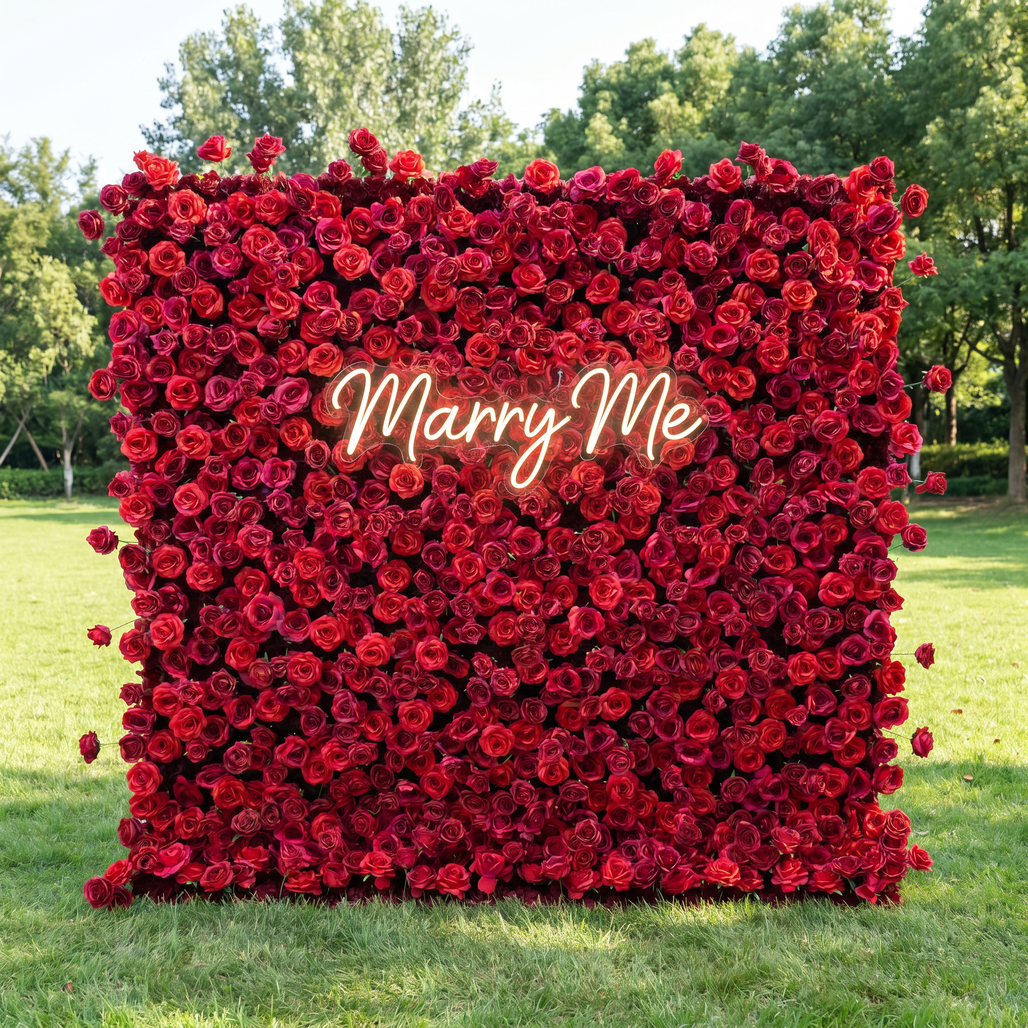 Valar Flower Roll Up Stoff, künstliches, leuchtend grünes Gras, Wand, Hochzeitskulisse, florale Partydekoration, Eventfotografie-VF-426 