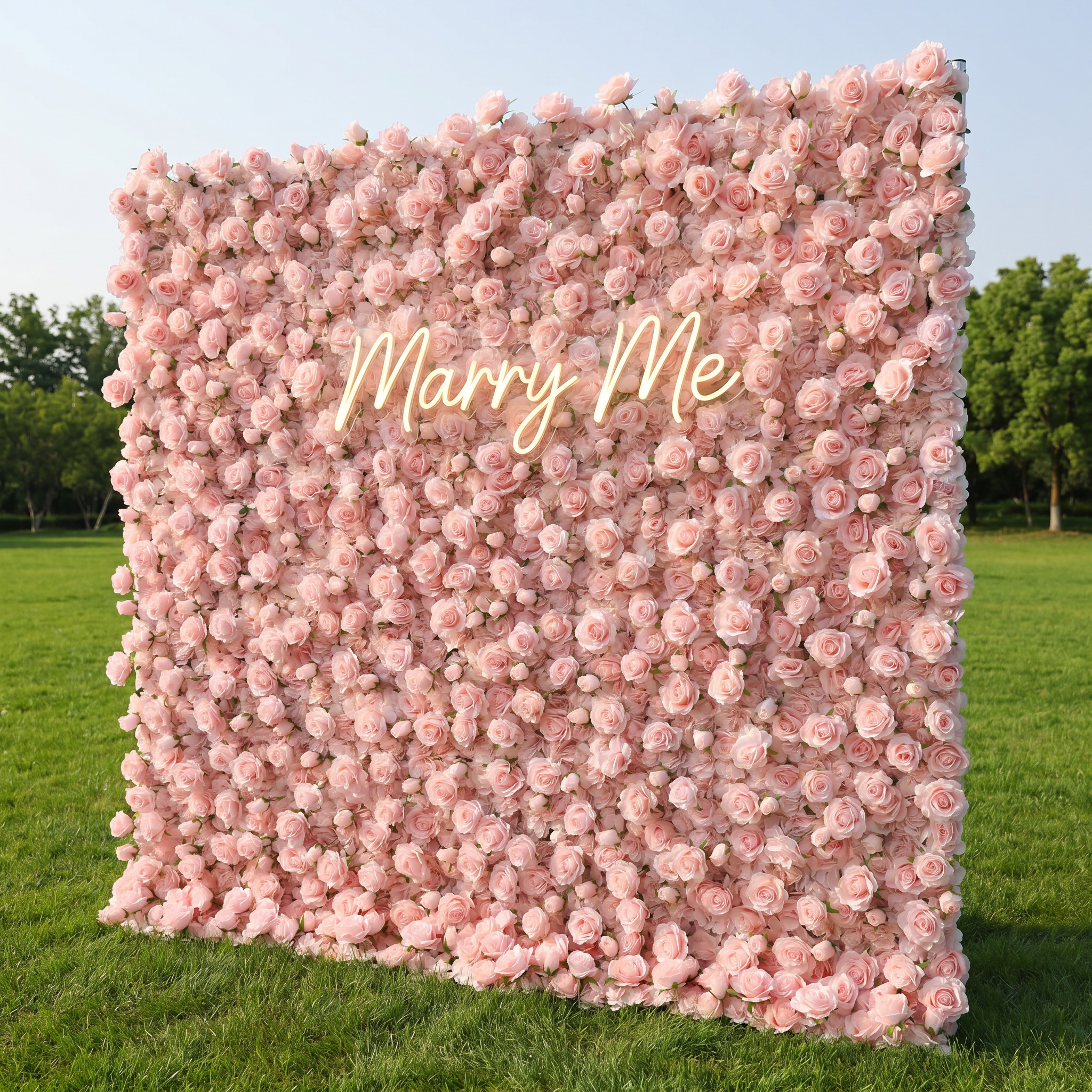 Valar Flower Roll Up Stoff, künstliches, leuchtend grünes Gras, Wand, Hochzeitskulisse, florale Partydekoration, Eventfotografie-VF-426 