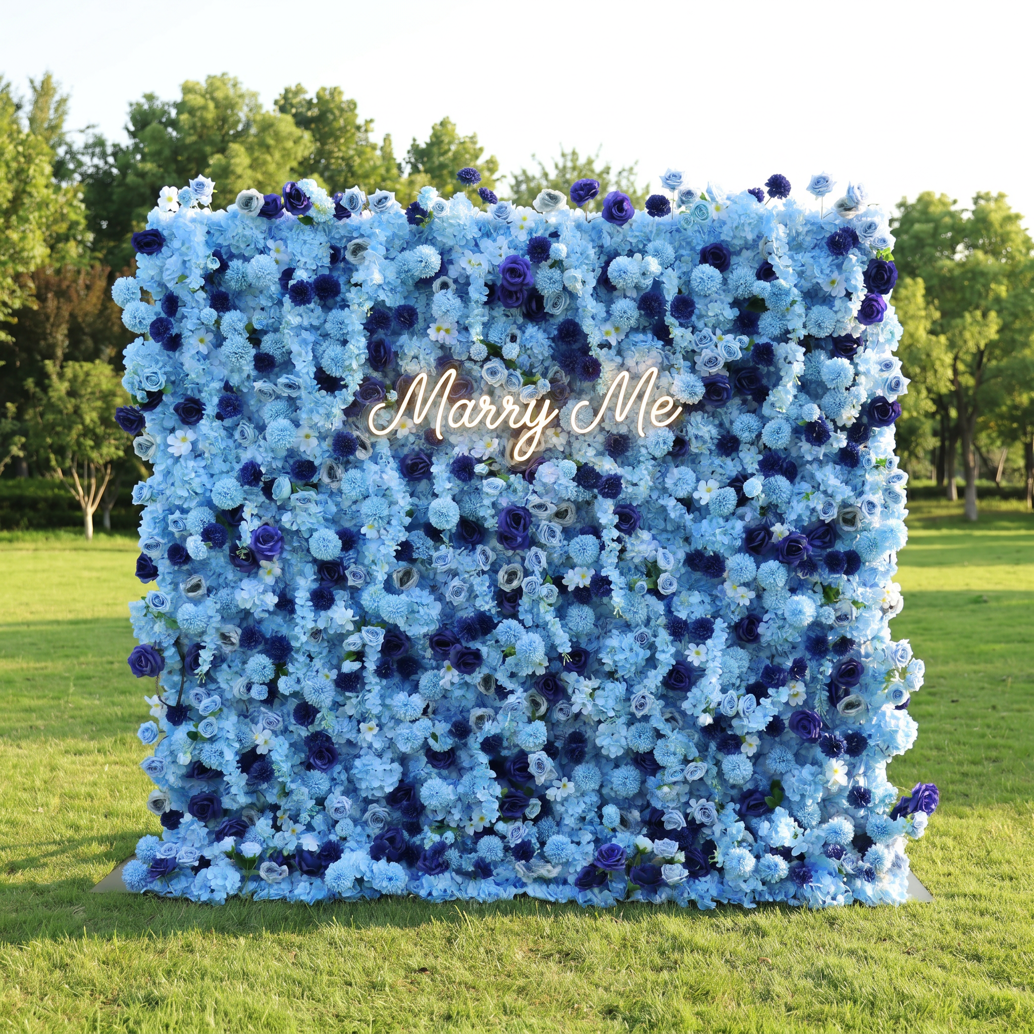 Valar Flower Roll Up Stoff, künstliches, leuchtend grünes Gras, Wand, Hochzeitskulisse, florale Partydekoration, Eventfotografie-VF-426 