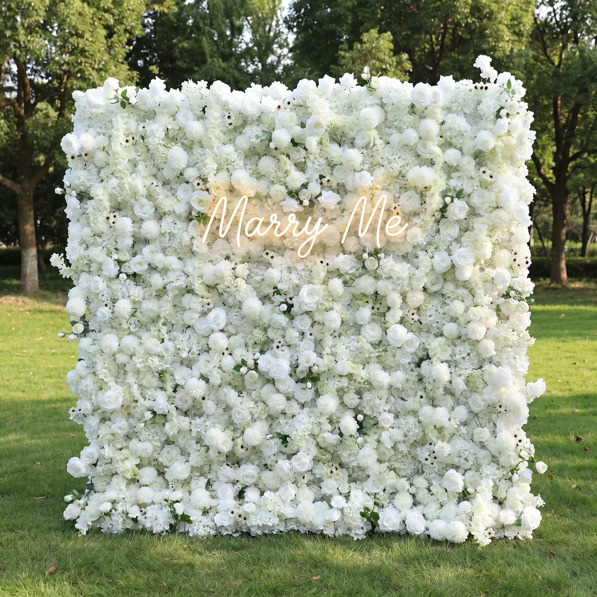 Valar Flower Roll Up Fabric Artificial Vivid Green Grass Wall Wedding Backdrop, Decoración Floral para Fiesta, Fotografía de Eventos-VF-426