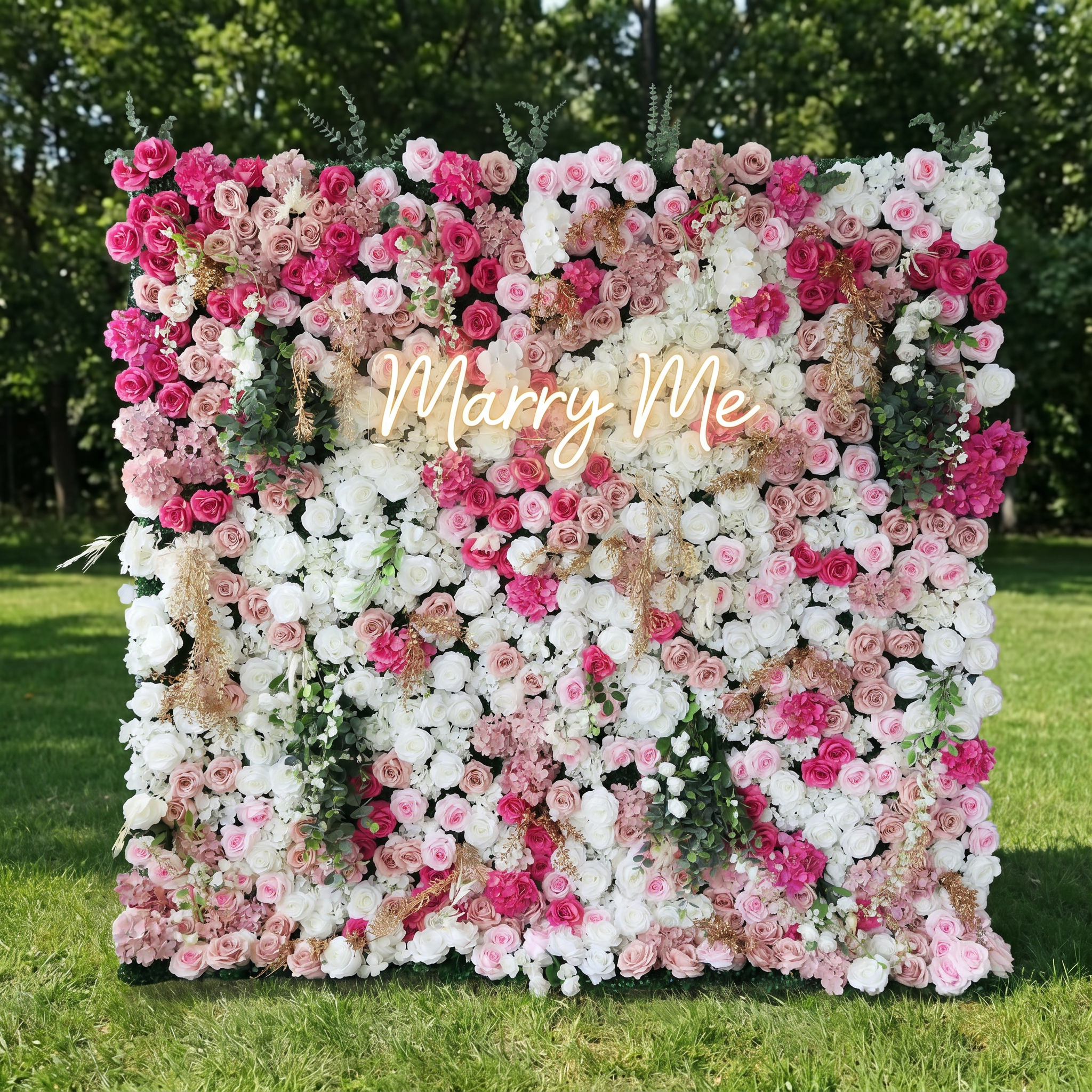Valar Flower Roll Up Fabric Artificial Vivid Green Grass Wall Wedding Backdrop, Decoración Floral para Fiesta, Fotografía de Eventos-VF-426