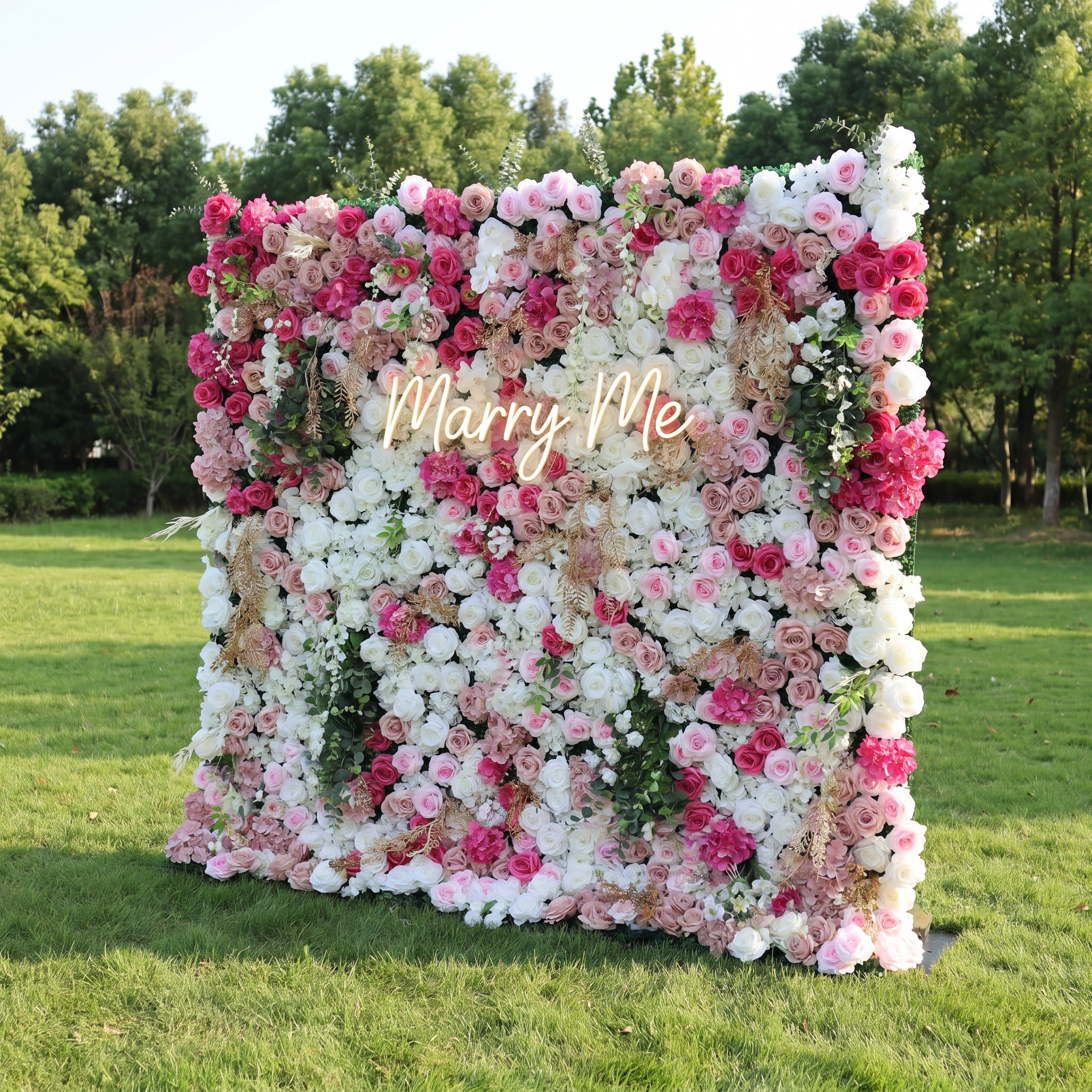 Valar Flower Roll Up Fabric Artificial Vivid Green Grass Wall Wedding Backdrop, Decoración Floral para Fiesta, Fotografía de Eventos-VF-426