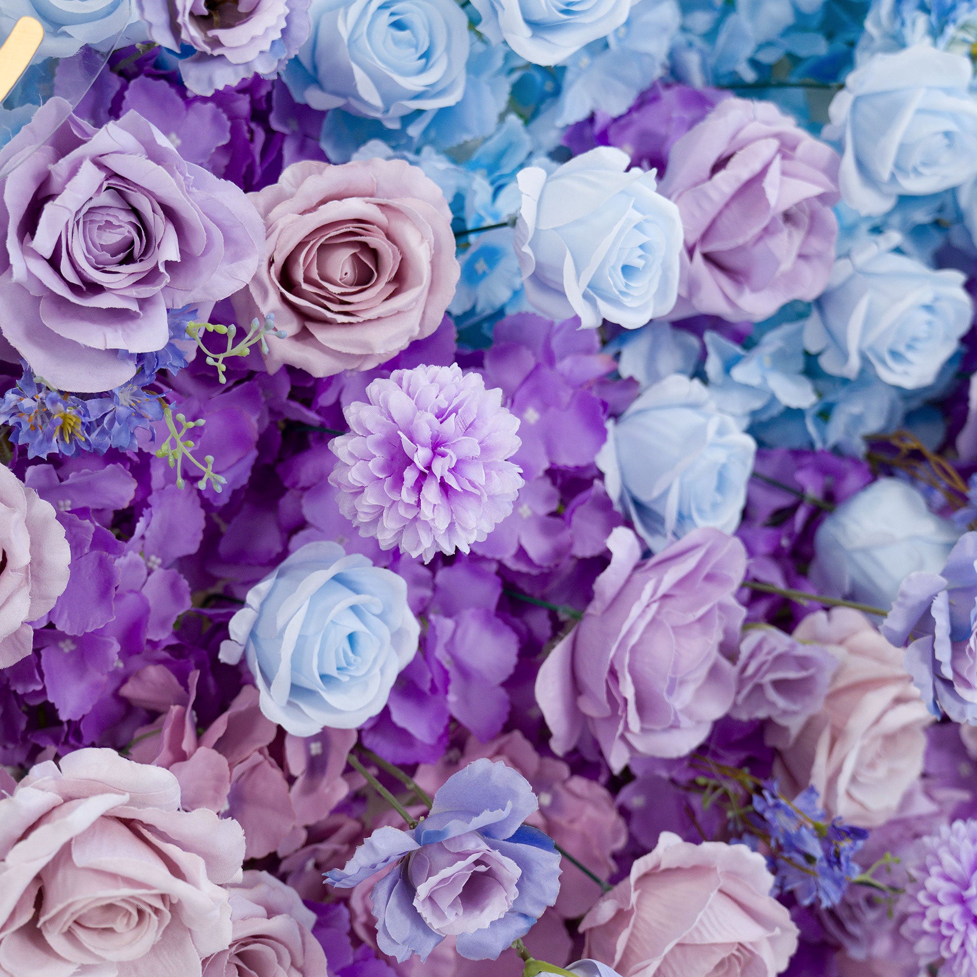 ValarFlower 5D Gradient Ombre Blue - Purple - Pink Artificial Flower Backdrop VF-828-1