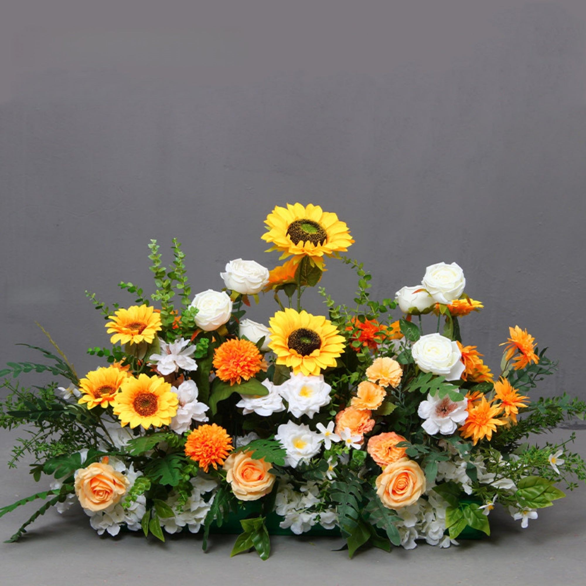Frühlingsinspiriertes Kunstblumen-Set – Blaues und gelbes Kunstblumen-Set für Veranstaltungen FA-264