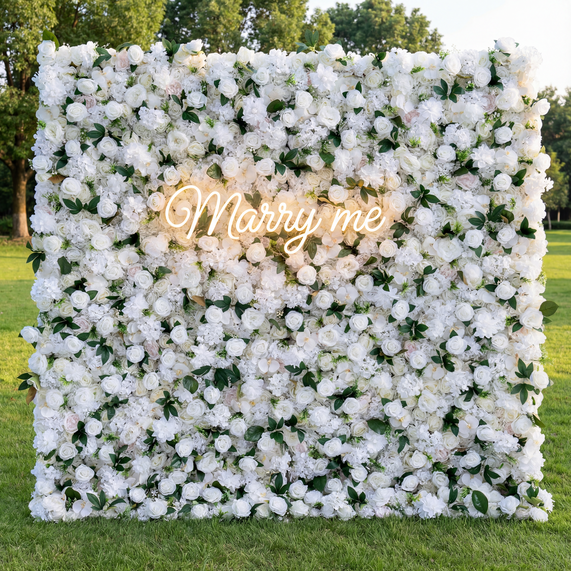 Valar Flower Roll Up Fabric Artificial Flower Wall Wedding Backdrop, Floral Party Decor, Event Photography-VF-309