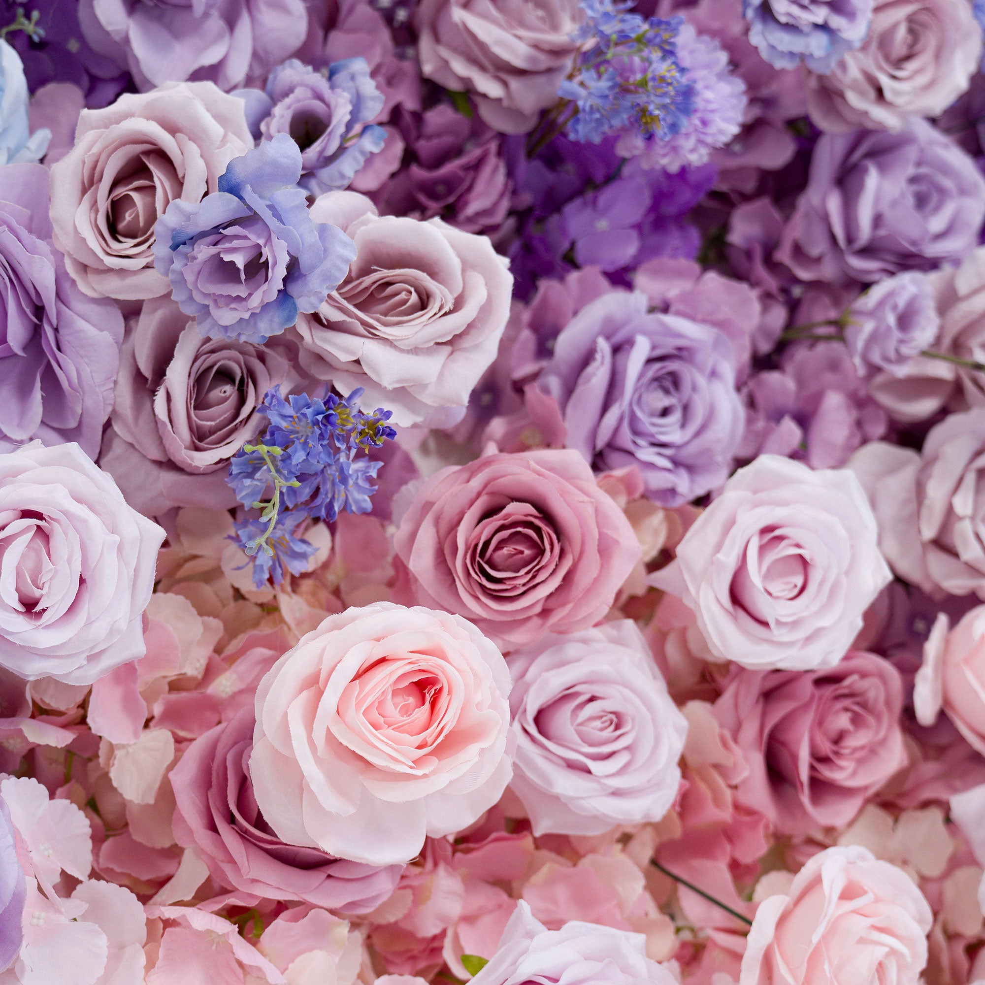 ValarFlower 5D Gradient Ombre Blue - Purple - Pink Artificial Flower Backdrop VF-828-1