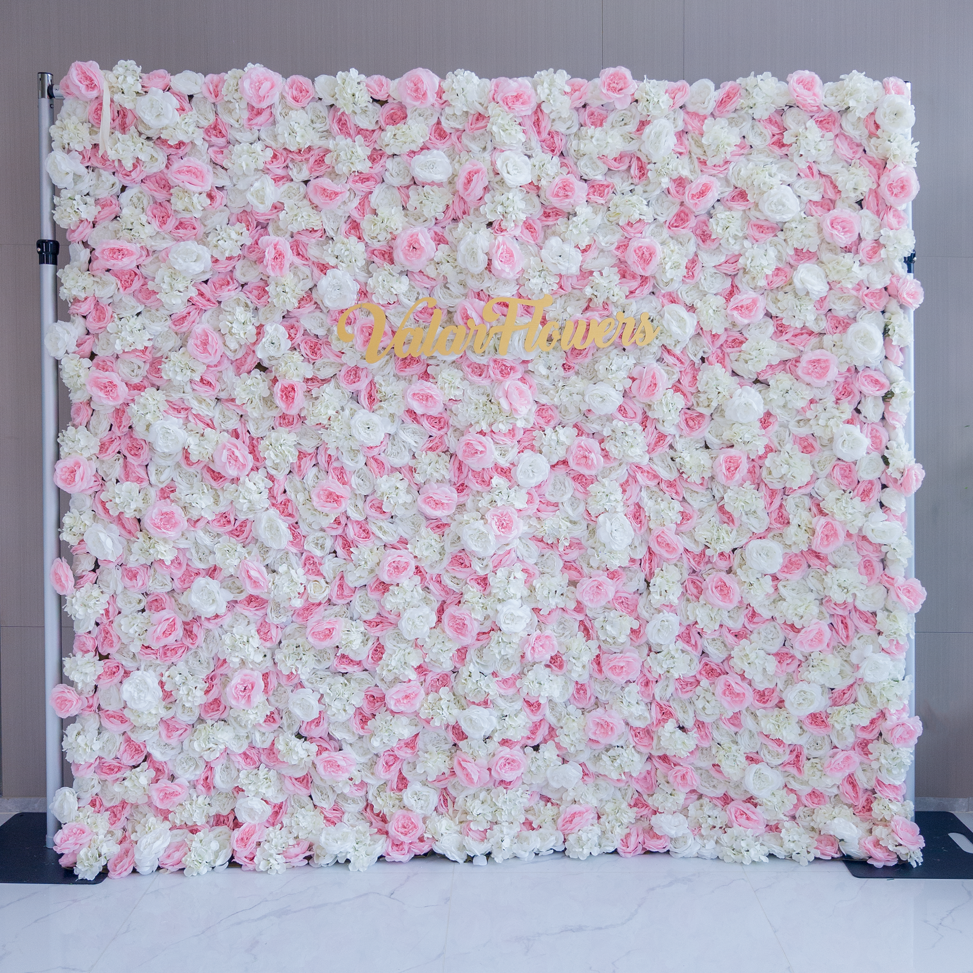 5D Roll up Artificial Flower Wall Wedding Backdrop Party Decoration 0251