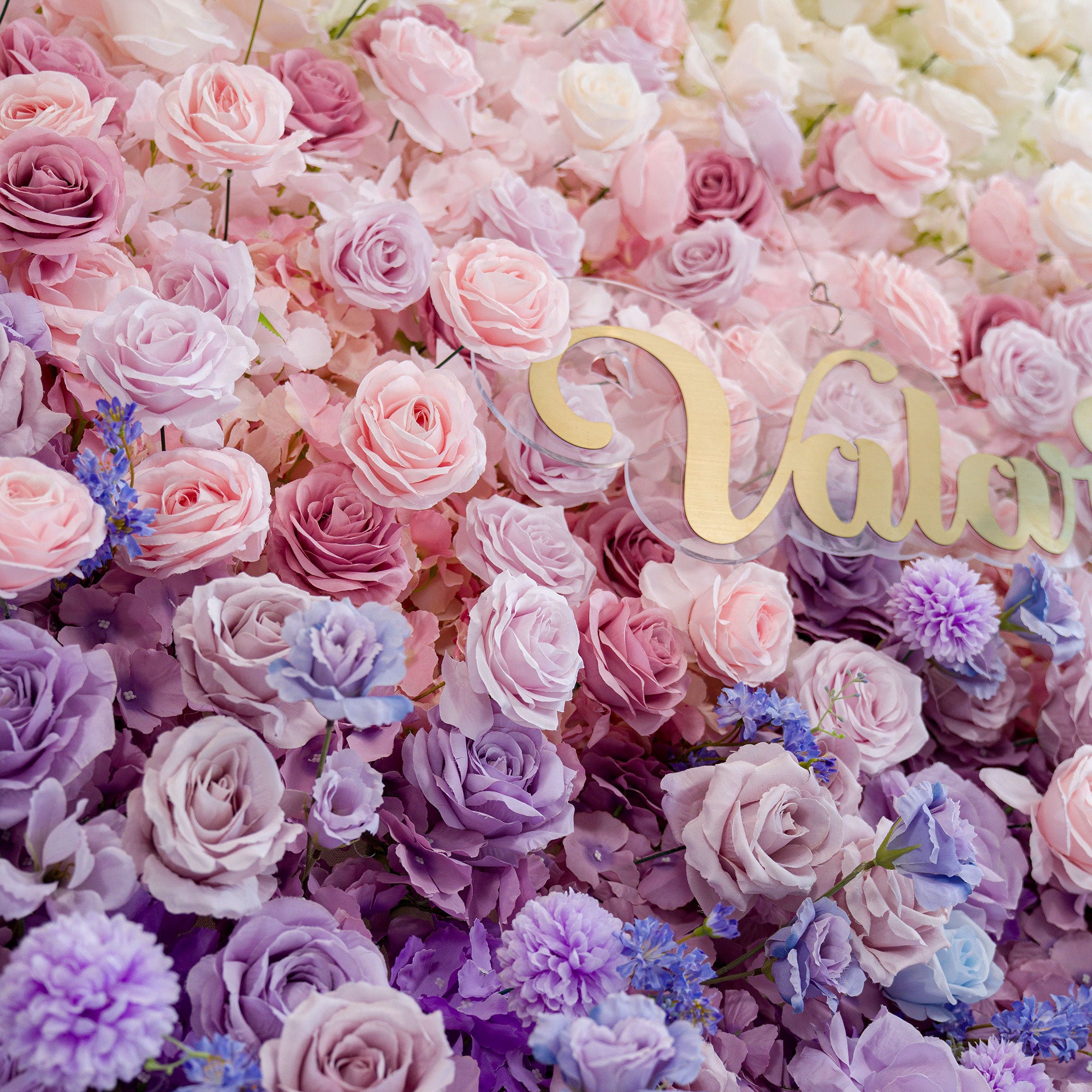 ValarFlower 5D Ombre Rainbow Artificial Flower Backdrop VF-828-2