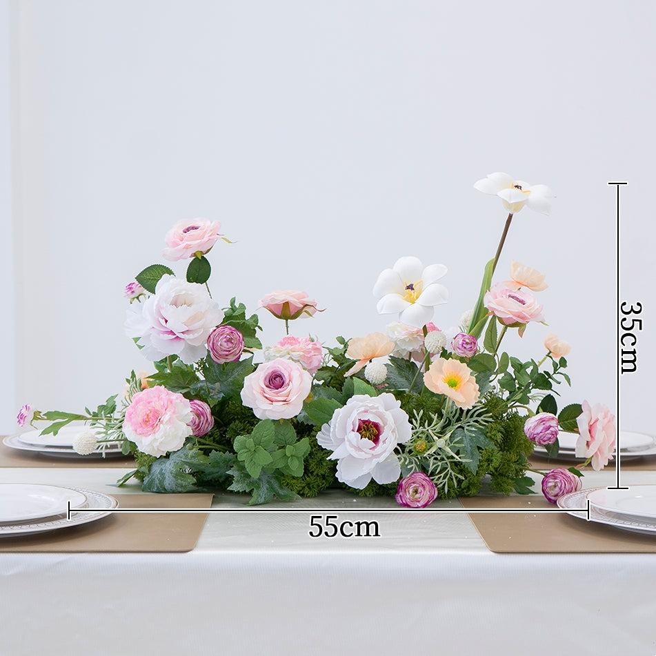Elegante runde Tischdekorationen – Künstliche Blumenarrangements für Hochzeitsempfänge, Bankette oder Eventdekorationen TF-111