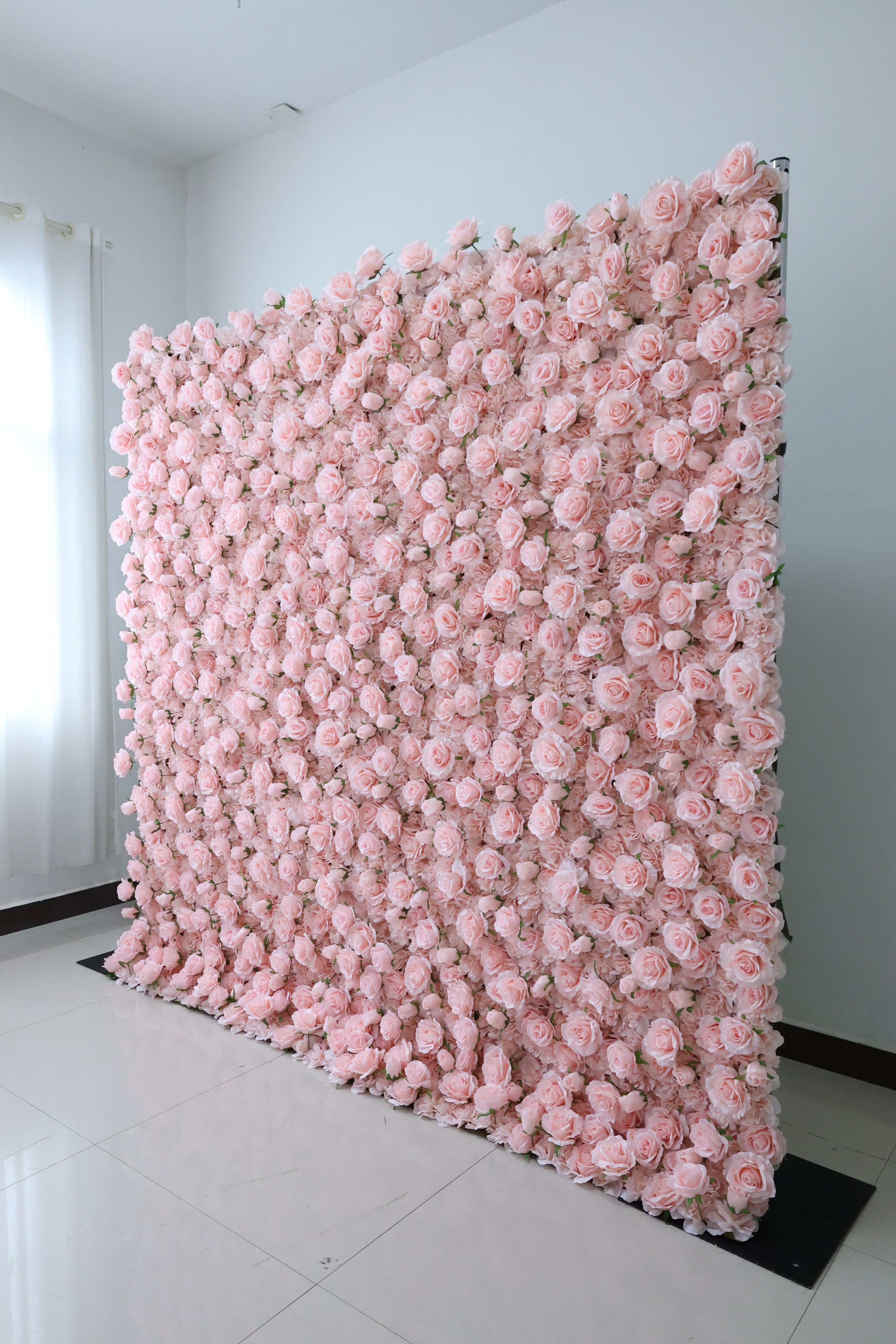 Valar Flower Roll Up Stoff, künstliches, leuchtend grünes Gras, Wand, Hochzeitskulisse, florale Partydekoration, Eventfotografie-VF-426 