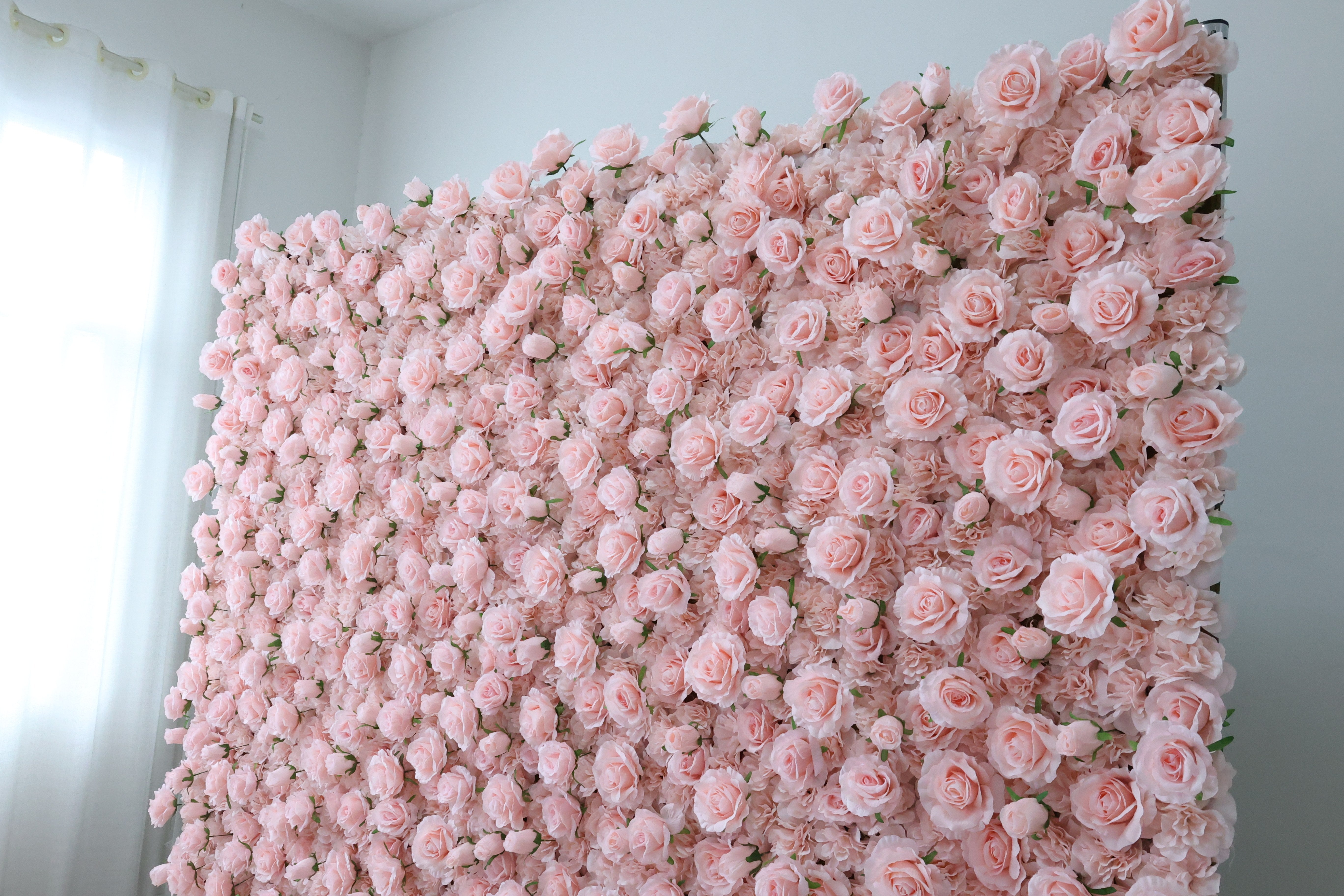 Valar Flower Roll Up Stoff, künstliches, leuchtend grünes Gras, Wand, Hochzeitskulisse, florale Partydekoration, Eventfotografie-VF-426 