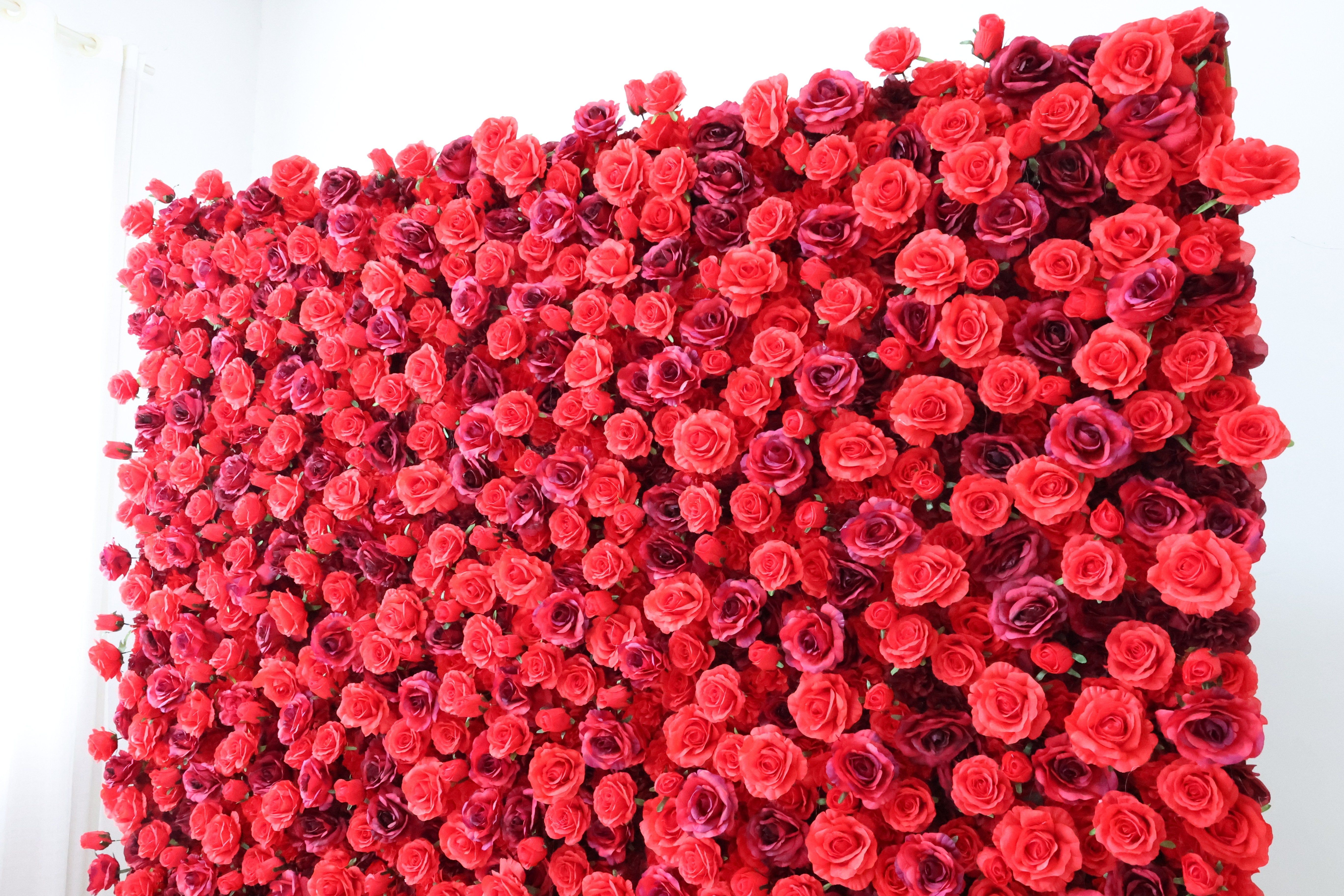 Valar Flower Roll Up Fabric Artificial Vivid Green Grass Wall Wedding Backdrop, Decoración Floral para Fiesta, Fotografía de Eventos-VF-426