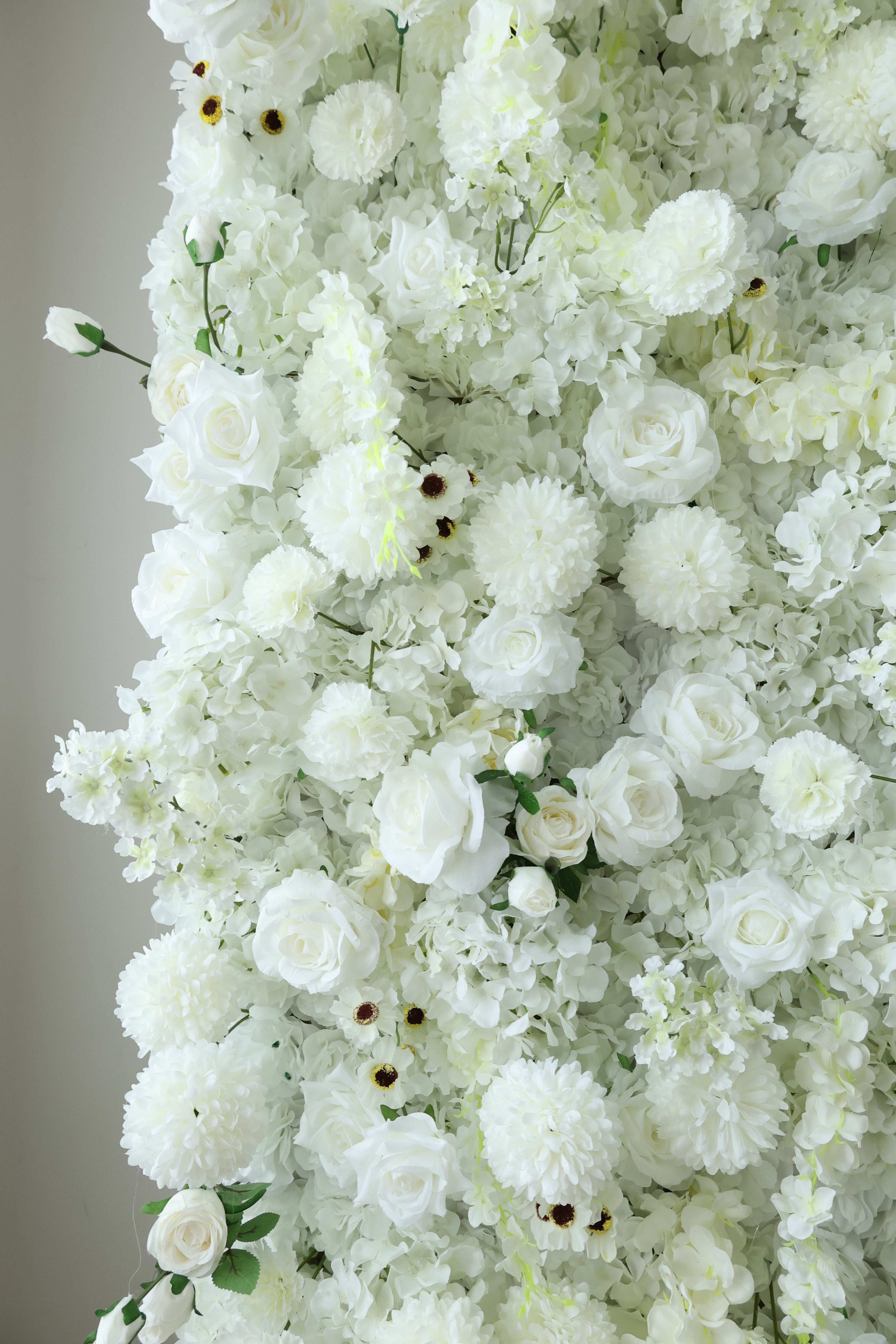 Valar Flower Roll Up Stoff, künstliches, leuchtend grünes Gras, Wand, Hochzeitskulisse, florale Partydekoration, Eventfotografie-VF-426 