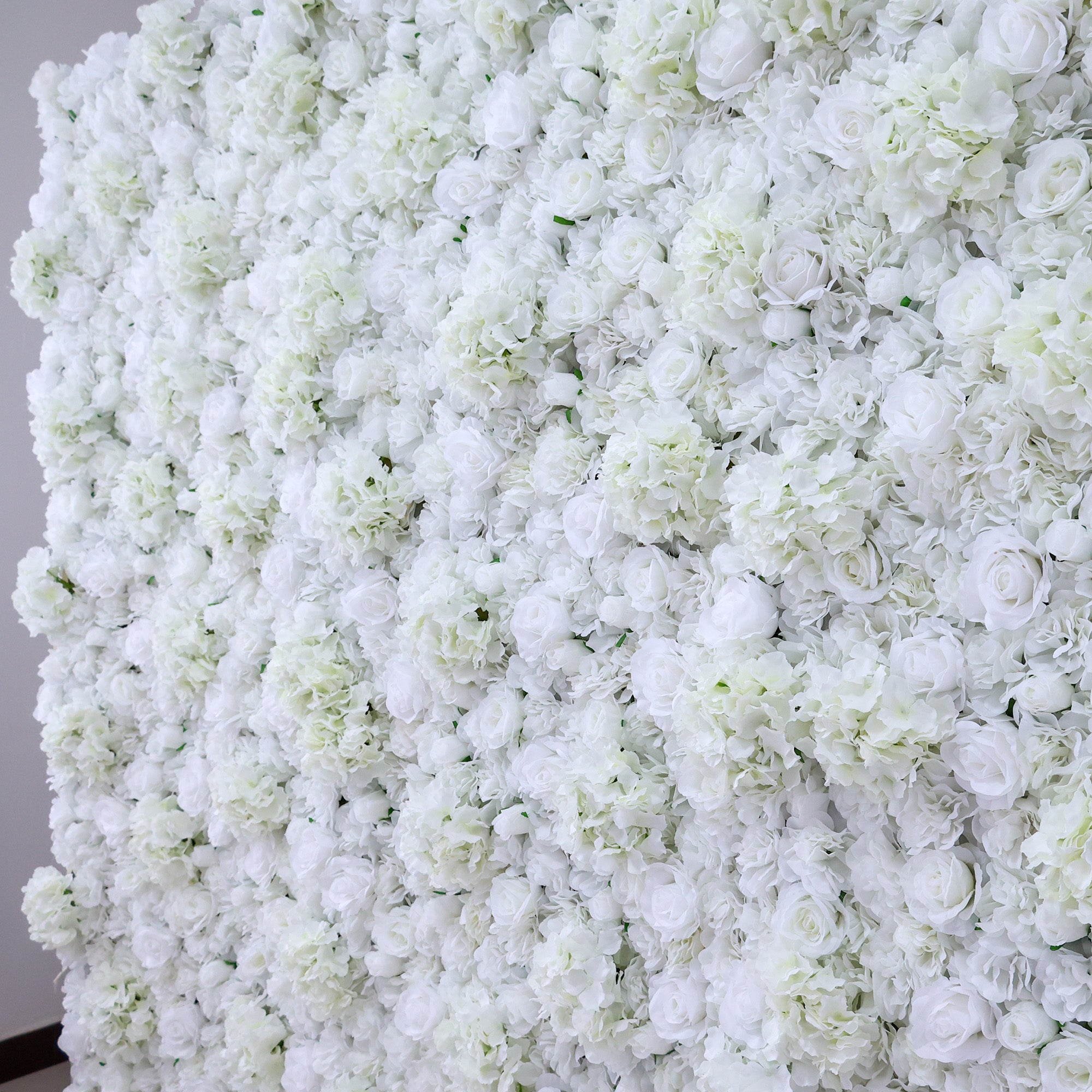 ValarFlower All - White Floral Wall: A Pure, Elegant Masterpiece for Timeless Celebrations VF-551