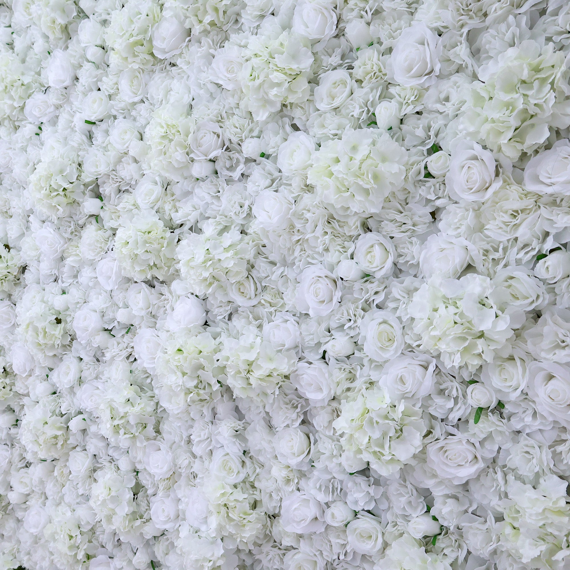 ValarFlower All - White Floral Wall: A Pure, Elegant Masterpiece for Timeless Celebrations VF-551