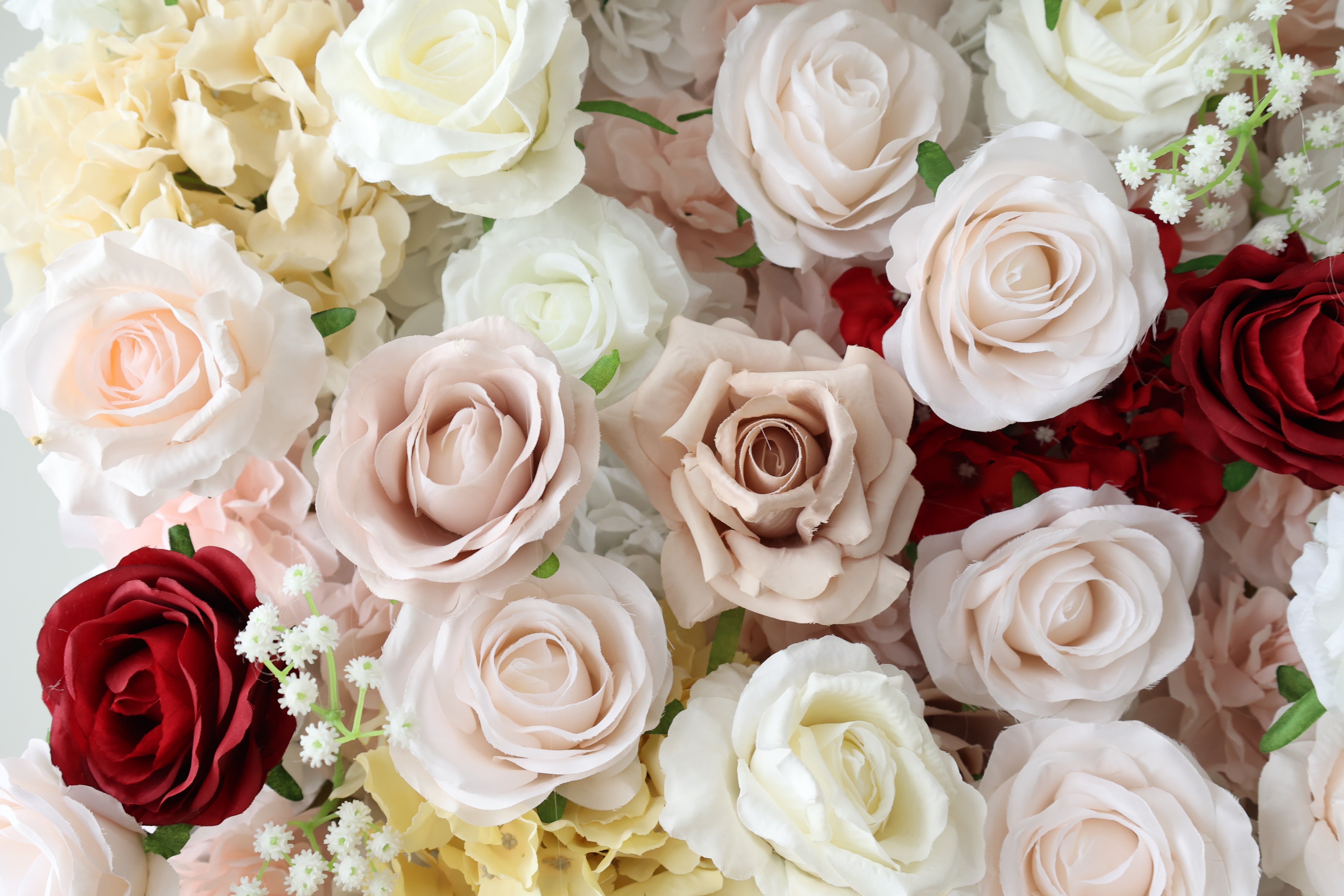 Valar Flower Roll Up Stoff, künstliches, leuchtend grünes Gras, Wand, Hochzeitskulisse, florale Partydekoration, Eventfotografie-VF-426 